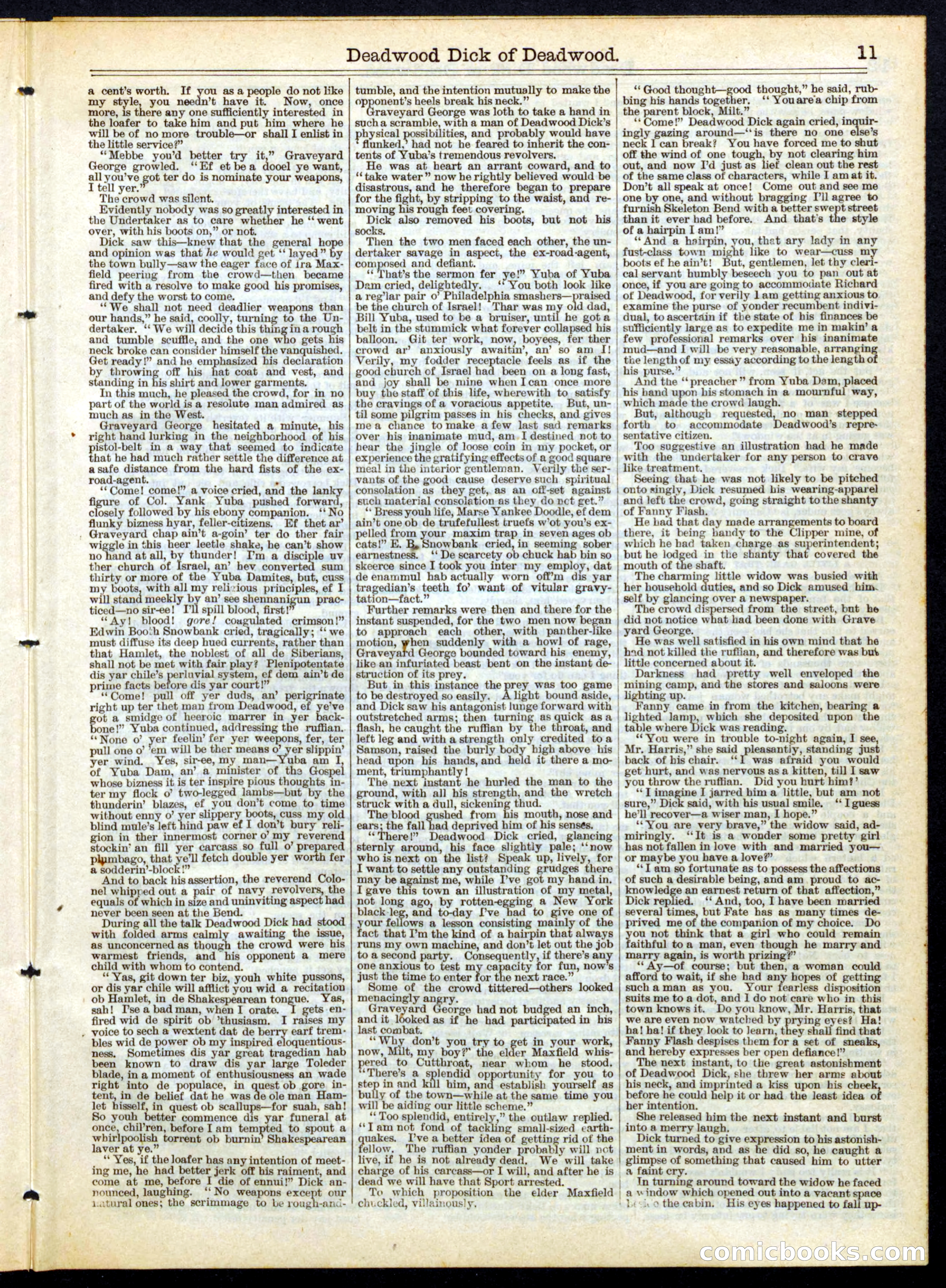 Beadle's Half Dime Library No. 156 — page 11 of 16