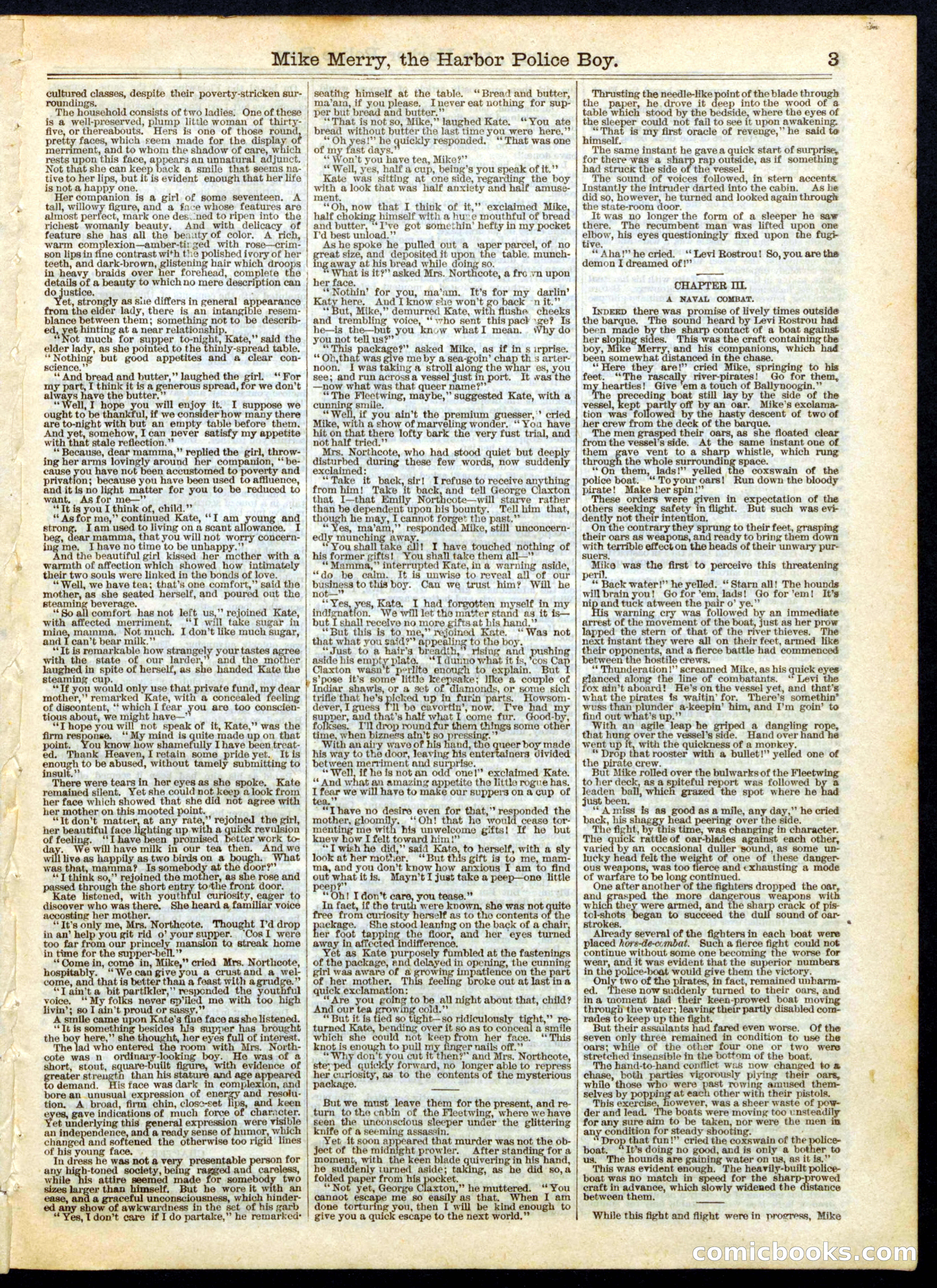 Beadle's Half Dime Library, No. 157 — page 3 of 16