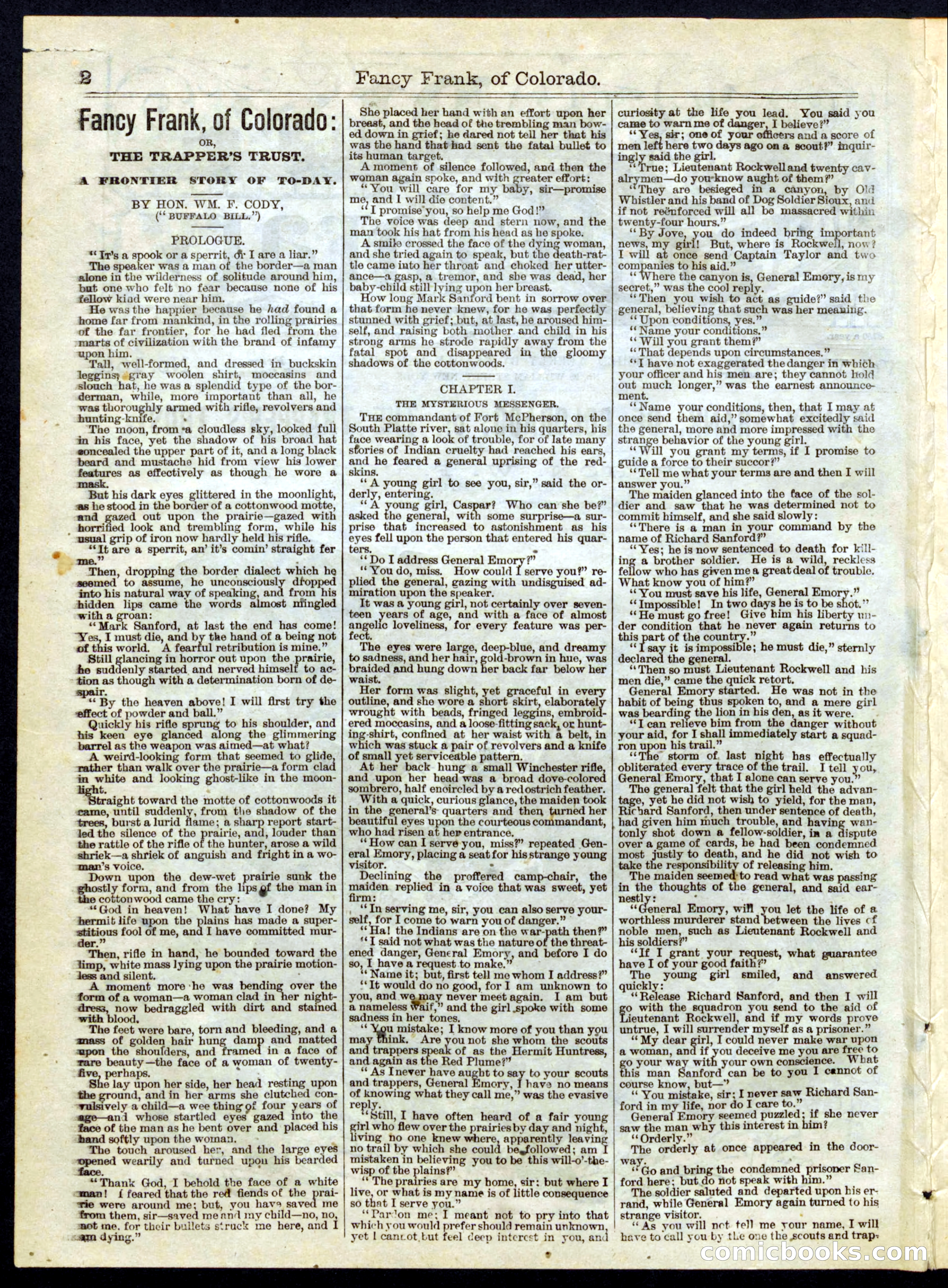 Beadle's Half Dime Library No. 158 — page 2 of 20