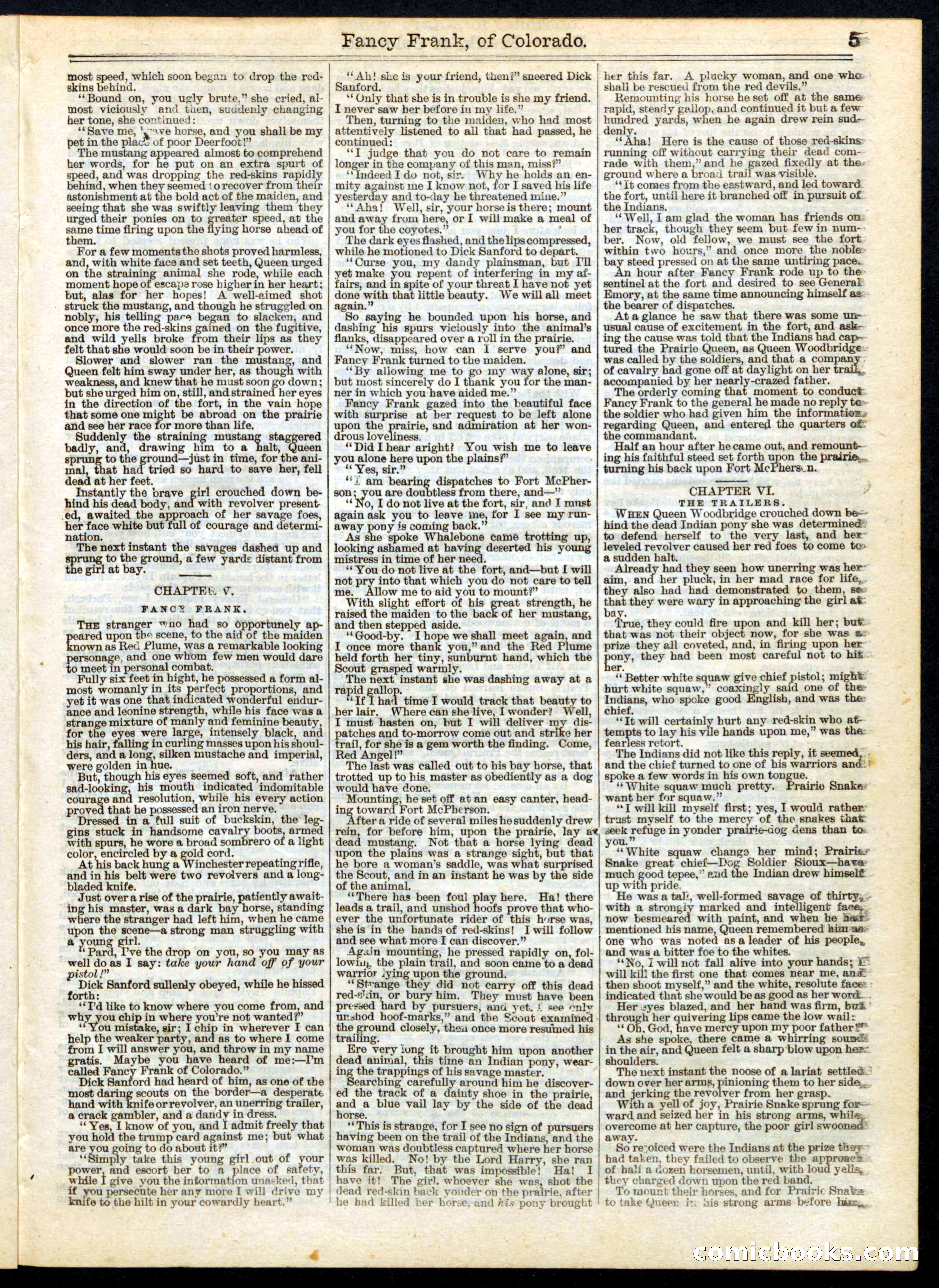 Beadle's Half Dime Library No. 158 — page 5 of 20