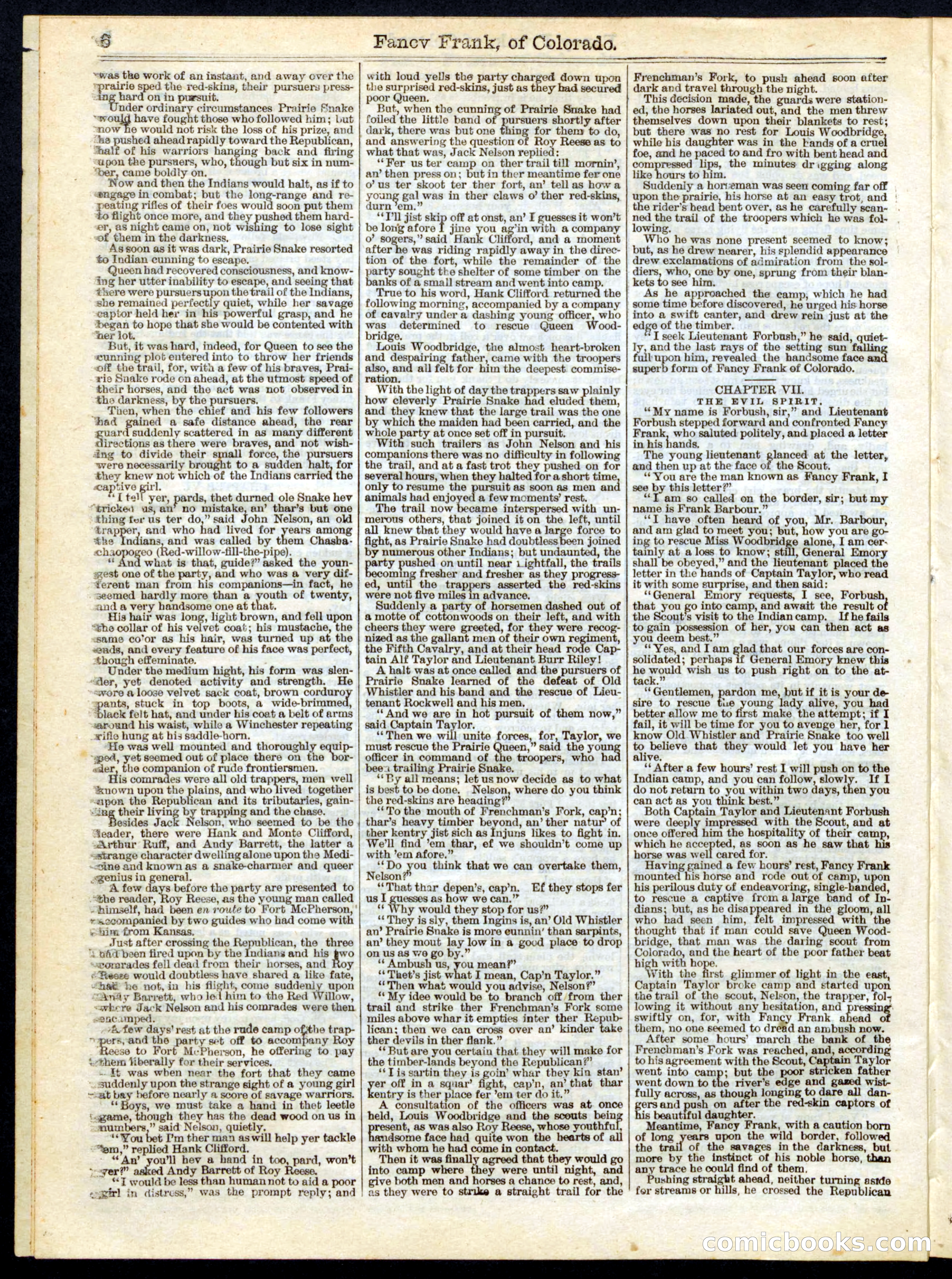 Beadle's Half Dime Library No. 158 — page 6 of 20