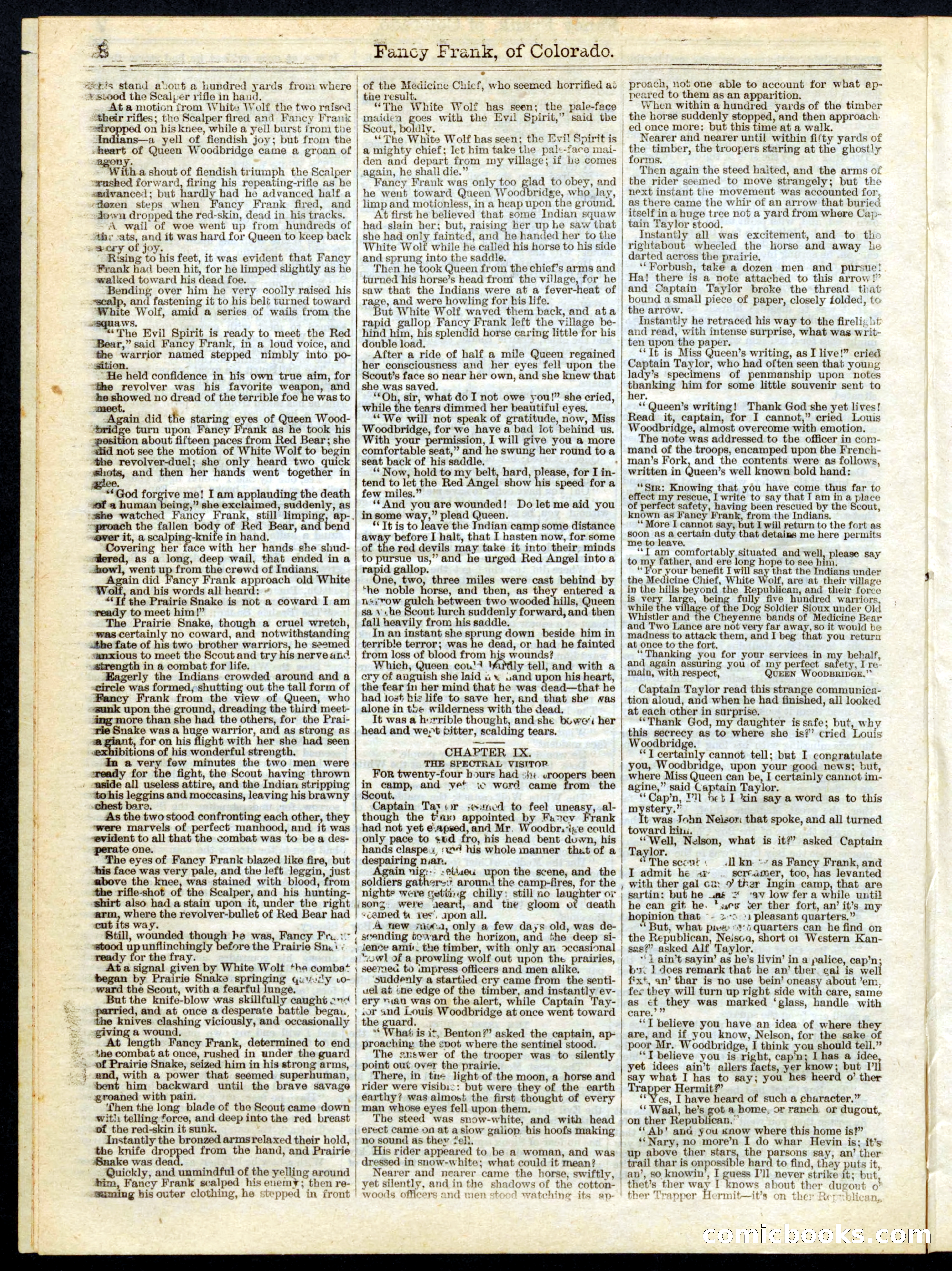 Beadle's Half Dime Library No. 158 — page 8 of 20