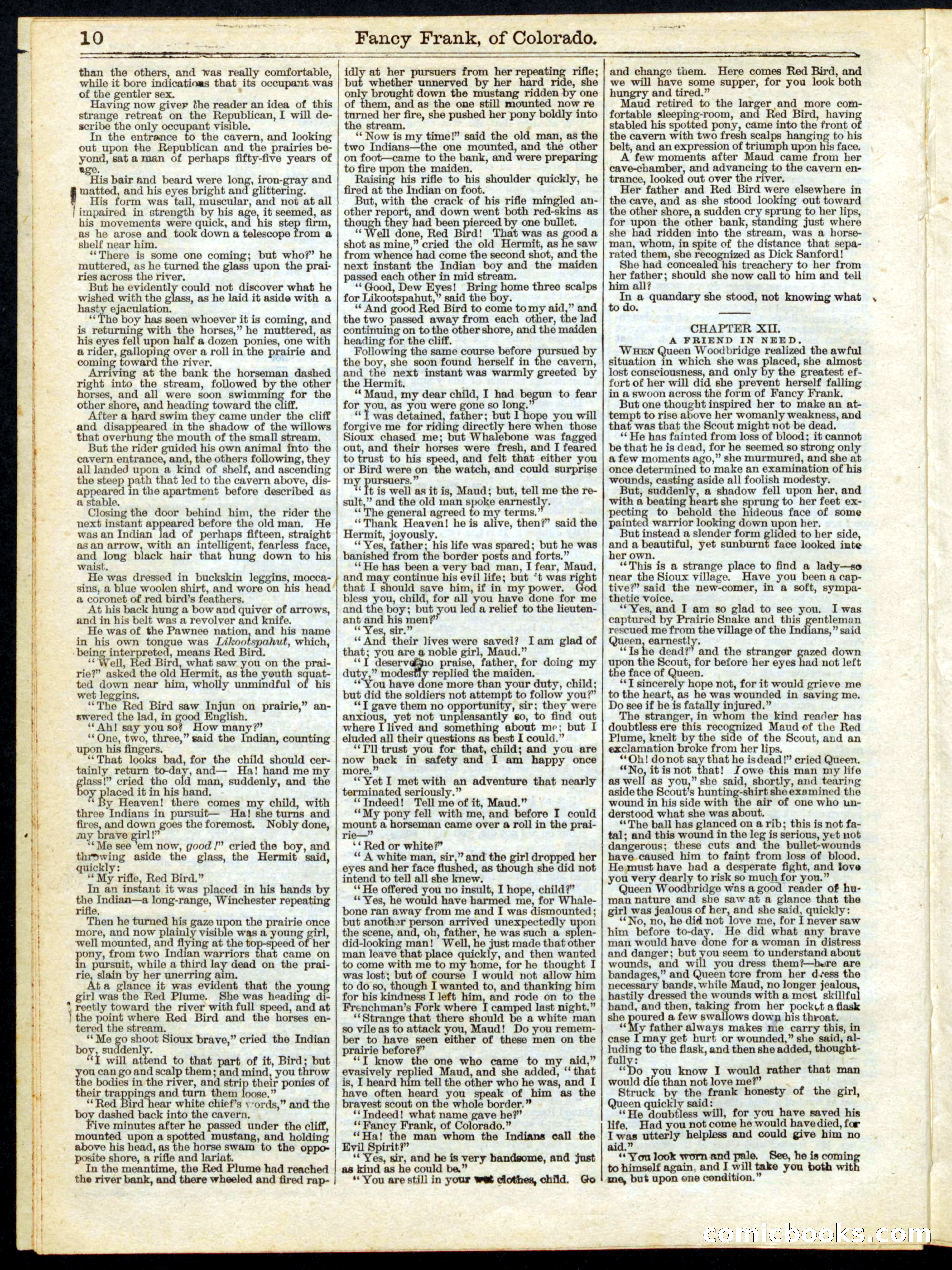 Beadle's Half Dime Library No. 158 — page 10 of 20