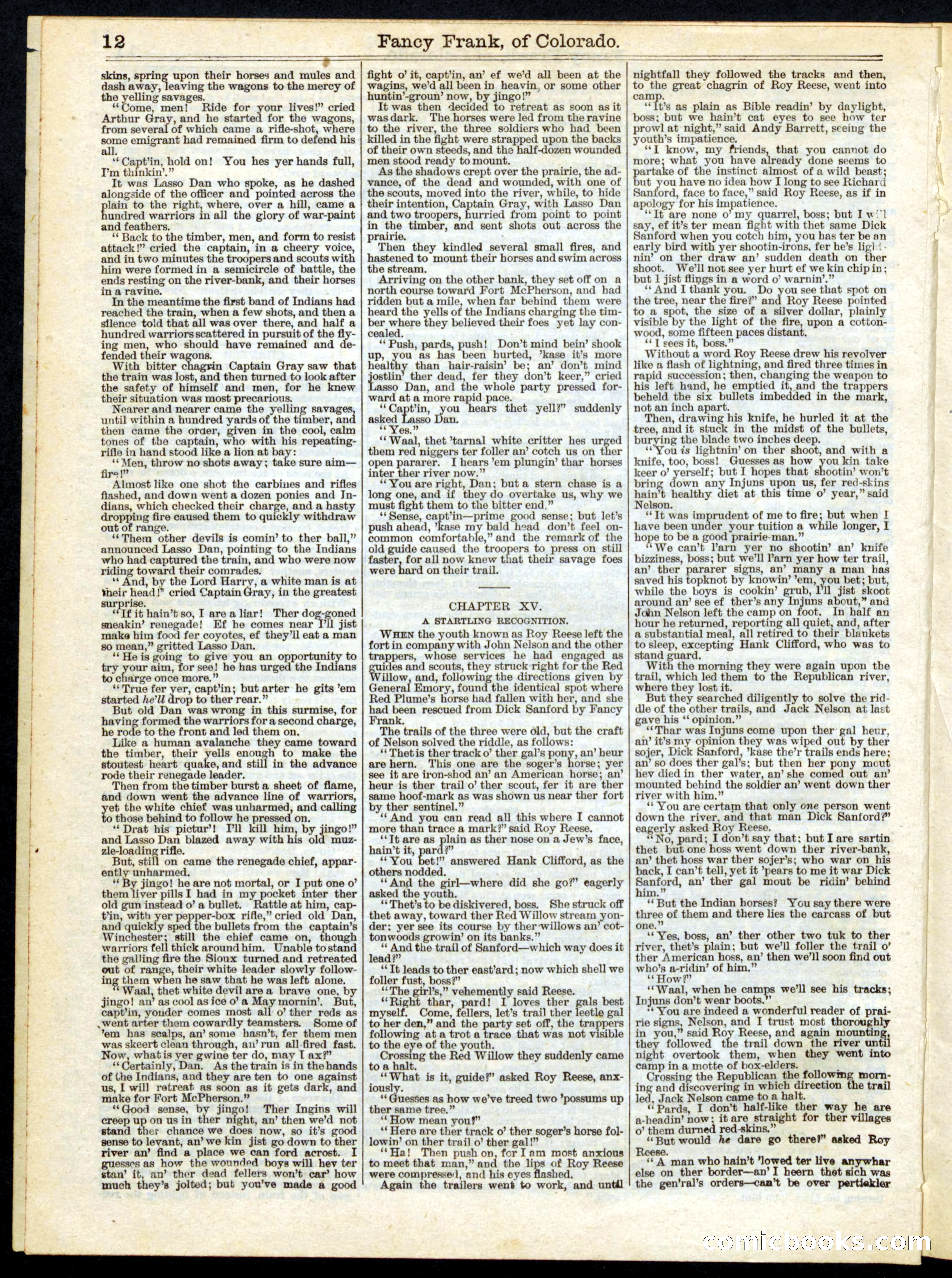 Beadle's Half Dime Library No. 158 — page 12 of 20