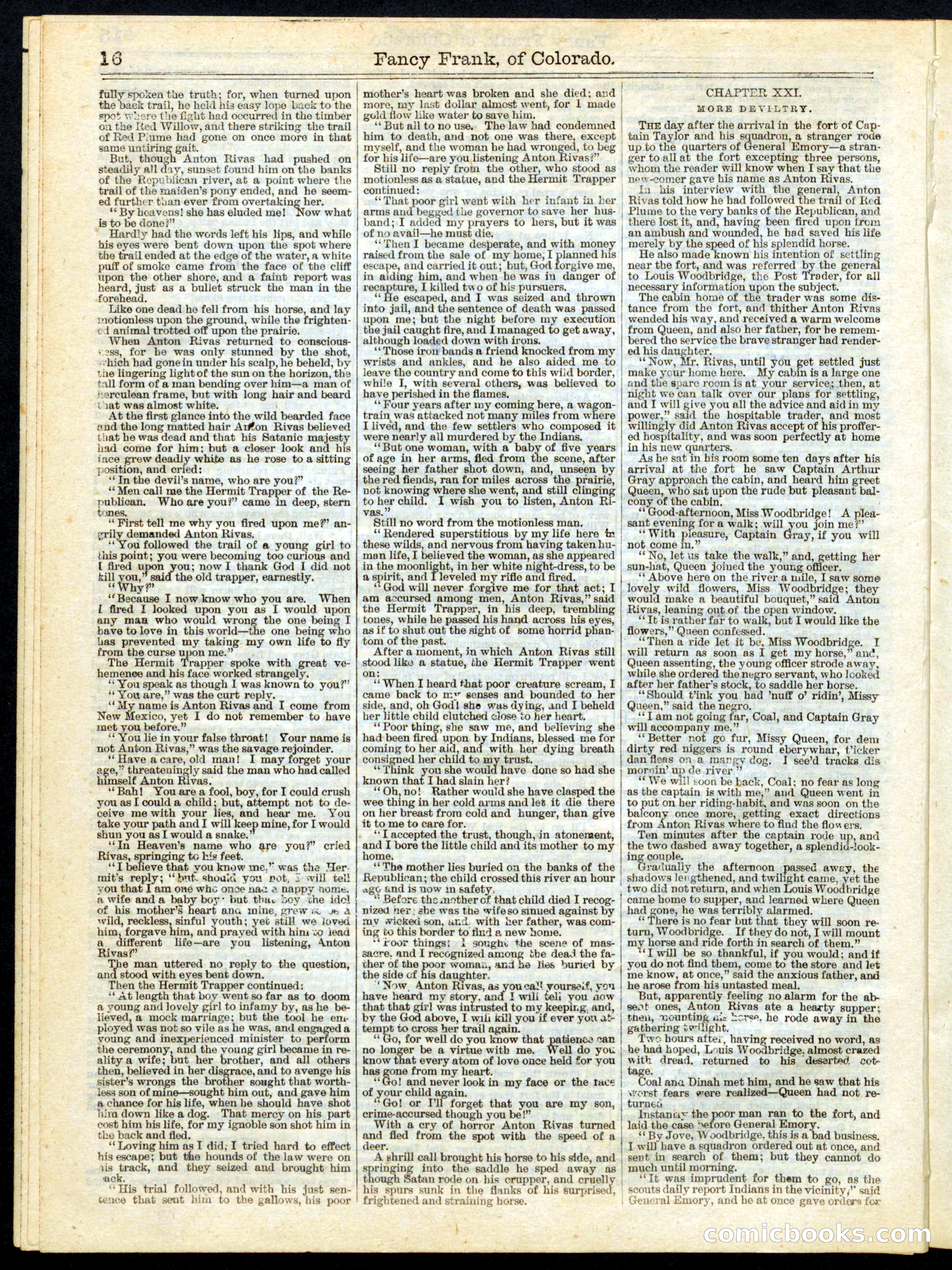 Beadle's Half Dime Library No. 158 — page 16 of 20