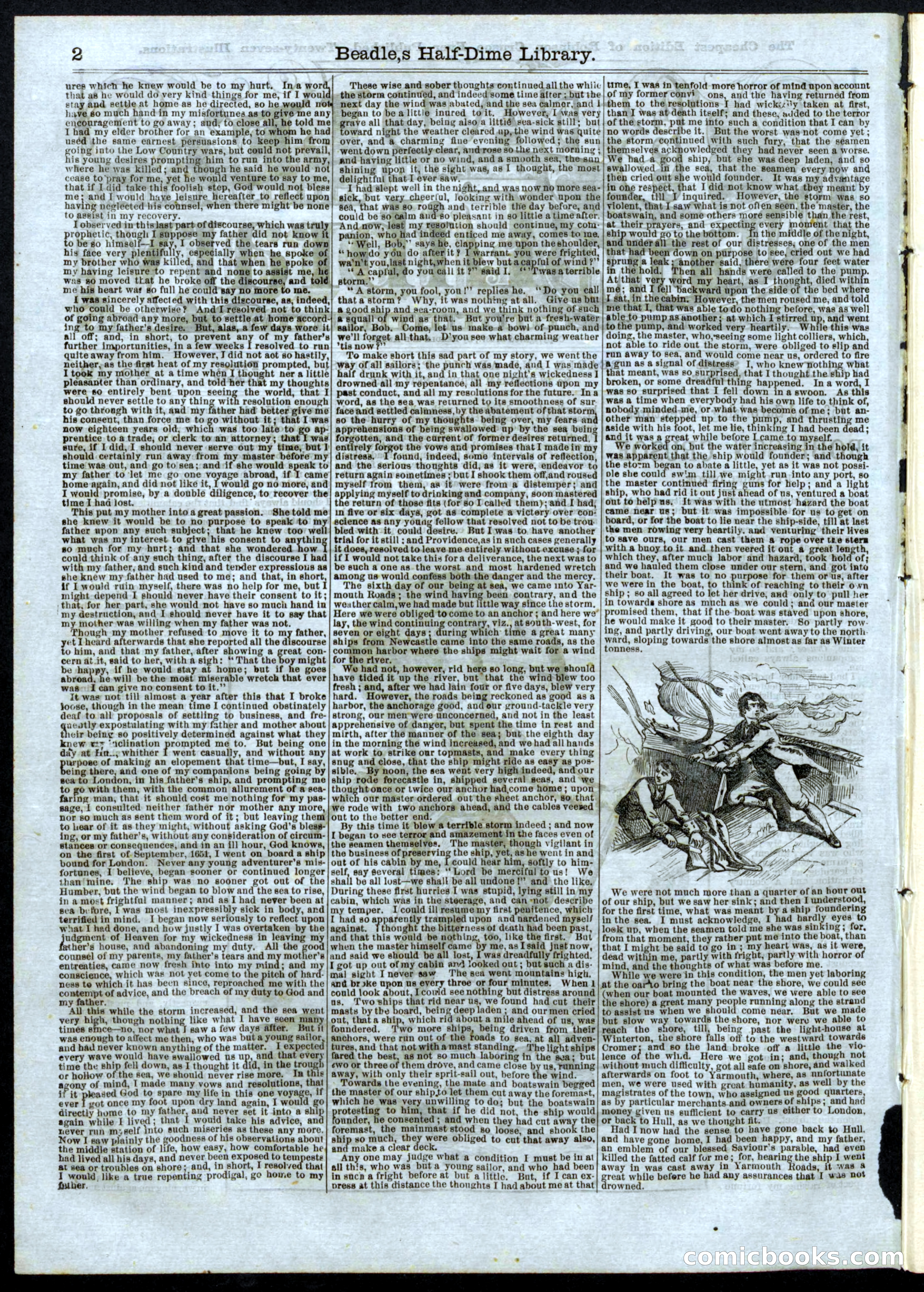Beadle's Half Dime Library, No. 16 — page 2 of 32