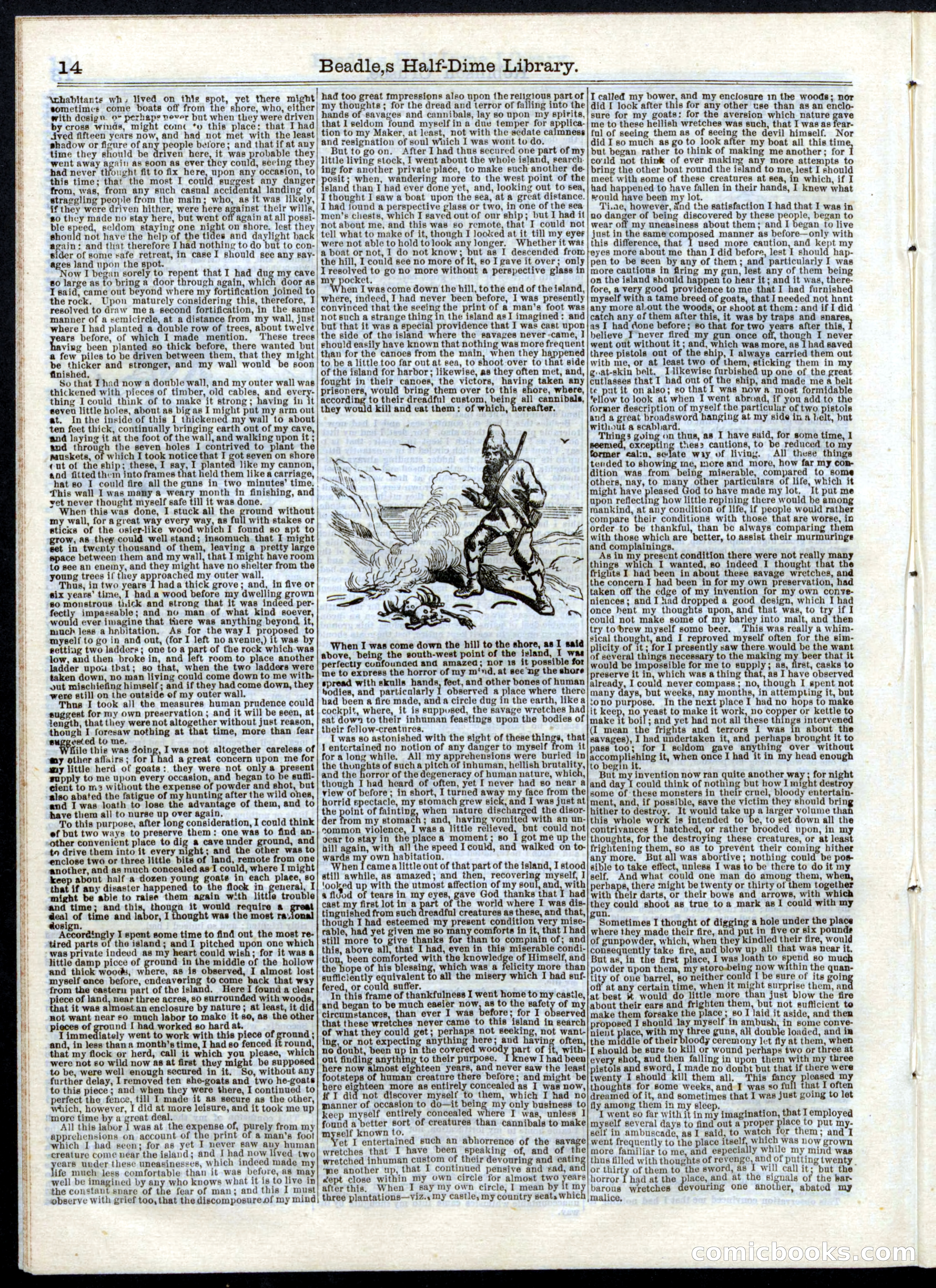 Beadle's Half Dime Library, No. 16 — page 14 of 32