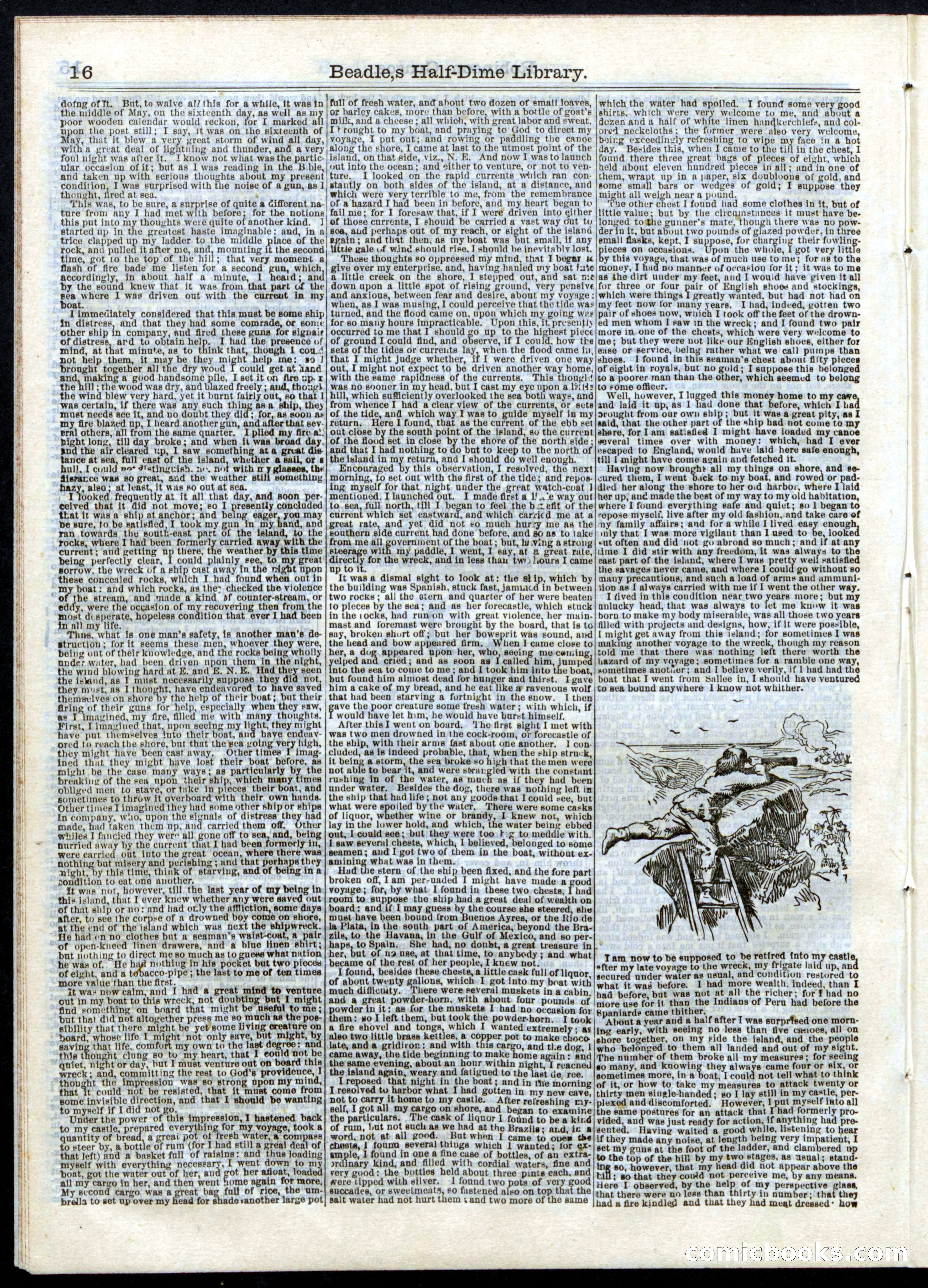 Beadle's Half Dime Library, No. 16 — page 16 of 32