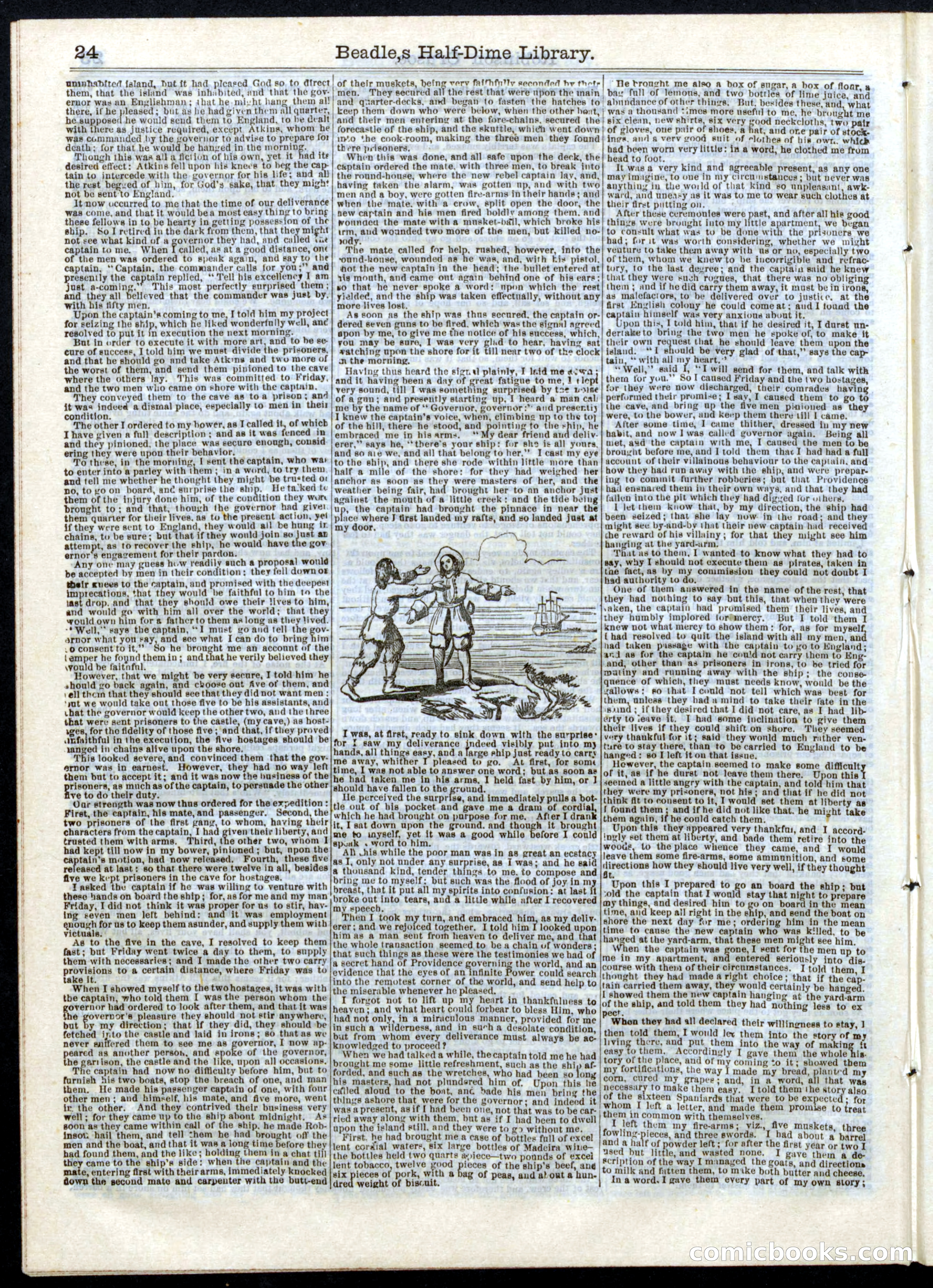 Beadle's Half Dime Library, No. 16 — page 24 of 32
