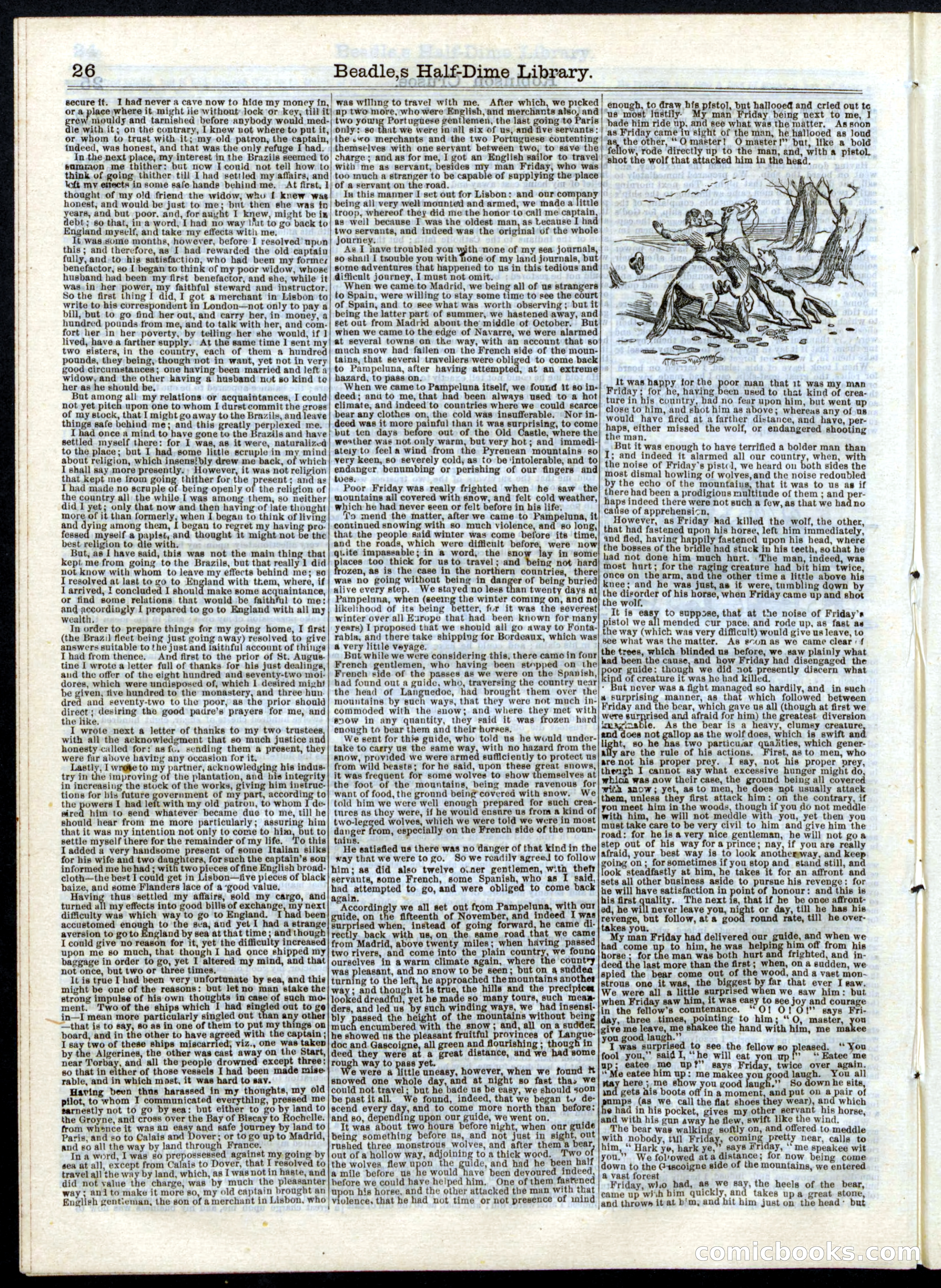 Beadle's Half Dime Library, No. 16 — page 26 of 32