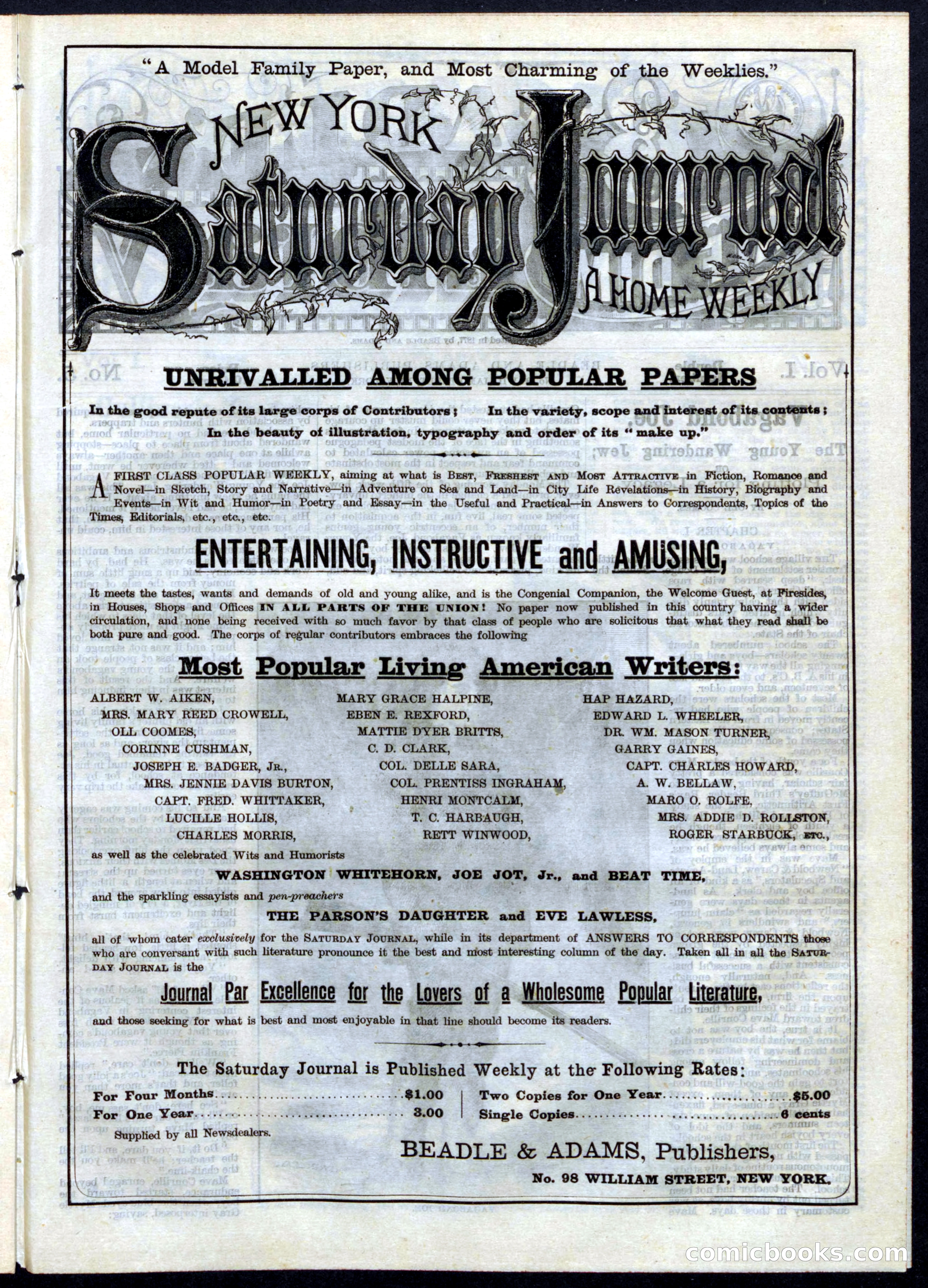Beadle's Half Dime Library, No. 16 — page 29 of 32