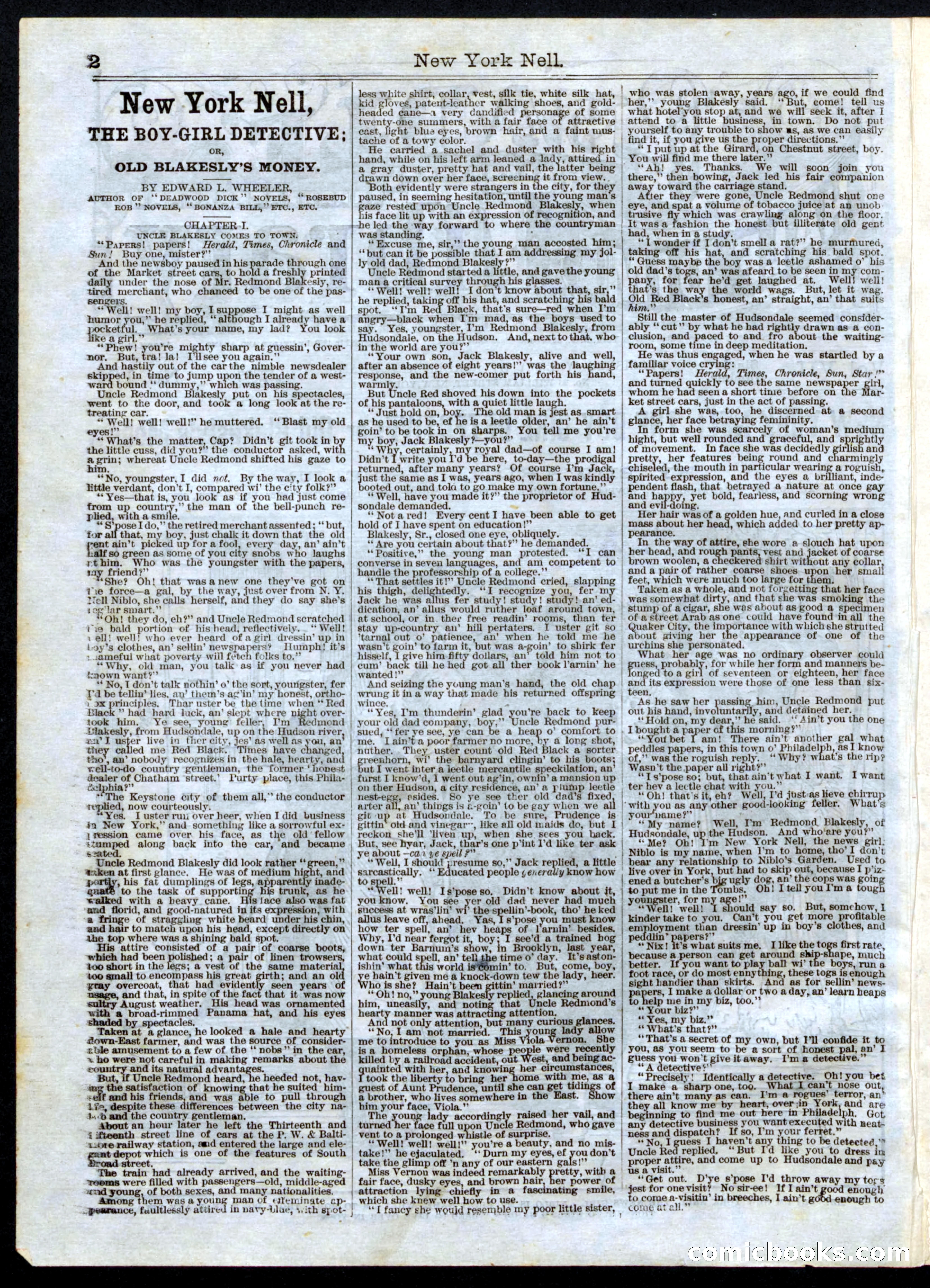 Beadle's Half Dime Library No. 161 — page 2 of 16