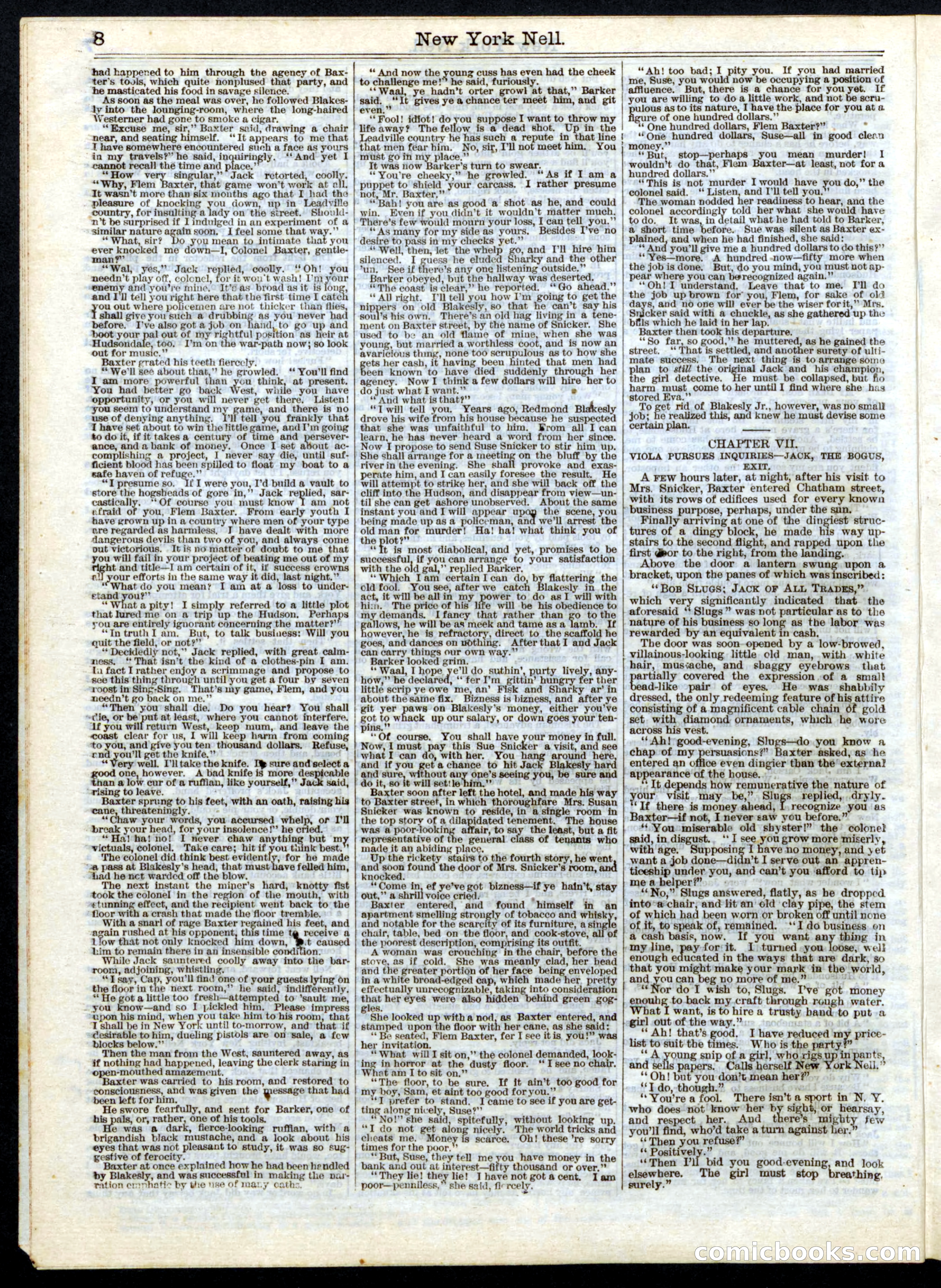 Beadle's Half Dime Library No. 161 — page 8 of 16