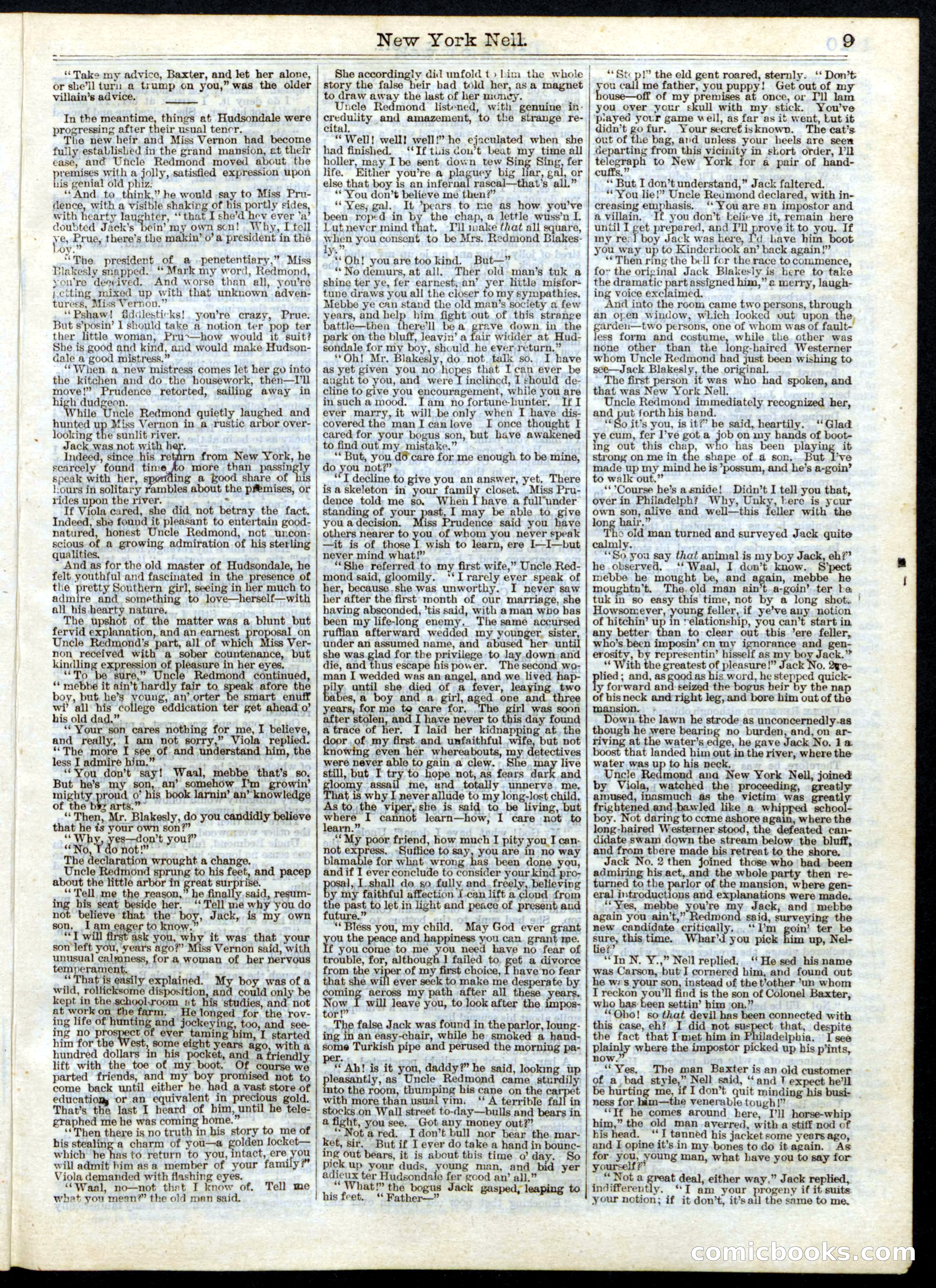 Beadle's Half Dime Library No. 161 — page 9 of 16