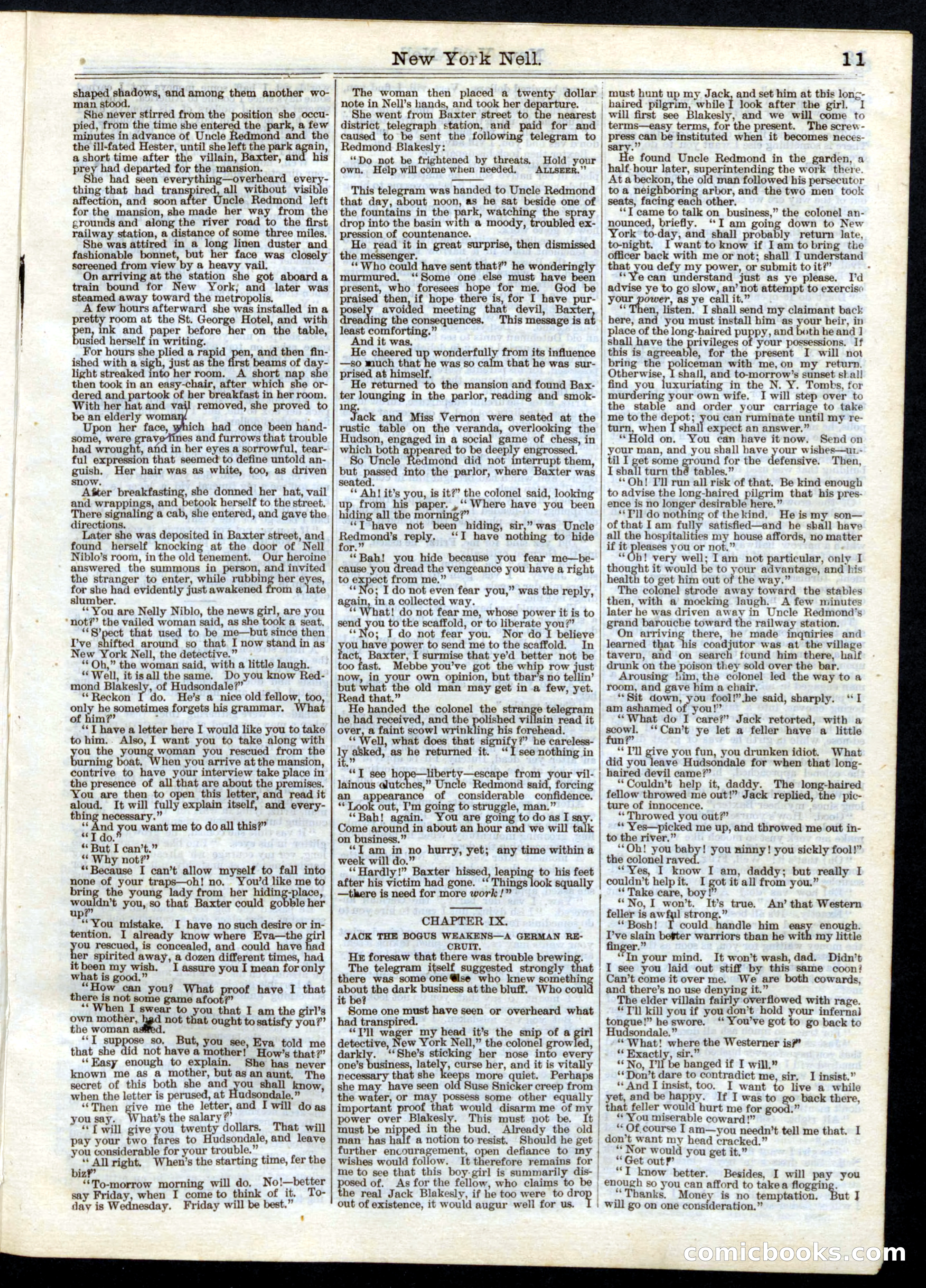 Beadle's Half Dime Library No. 161 — page 11 of 16