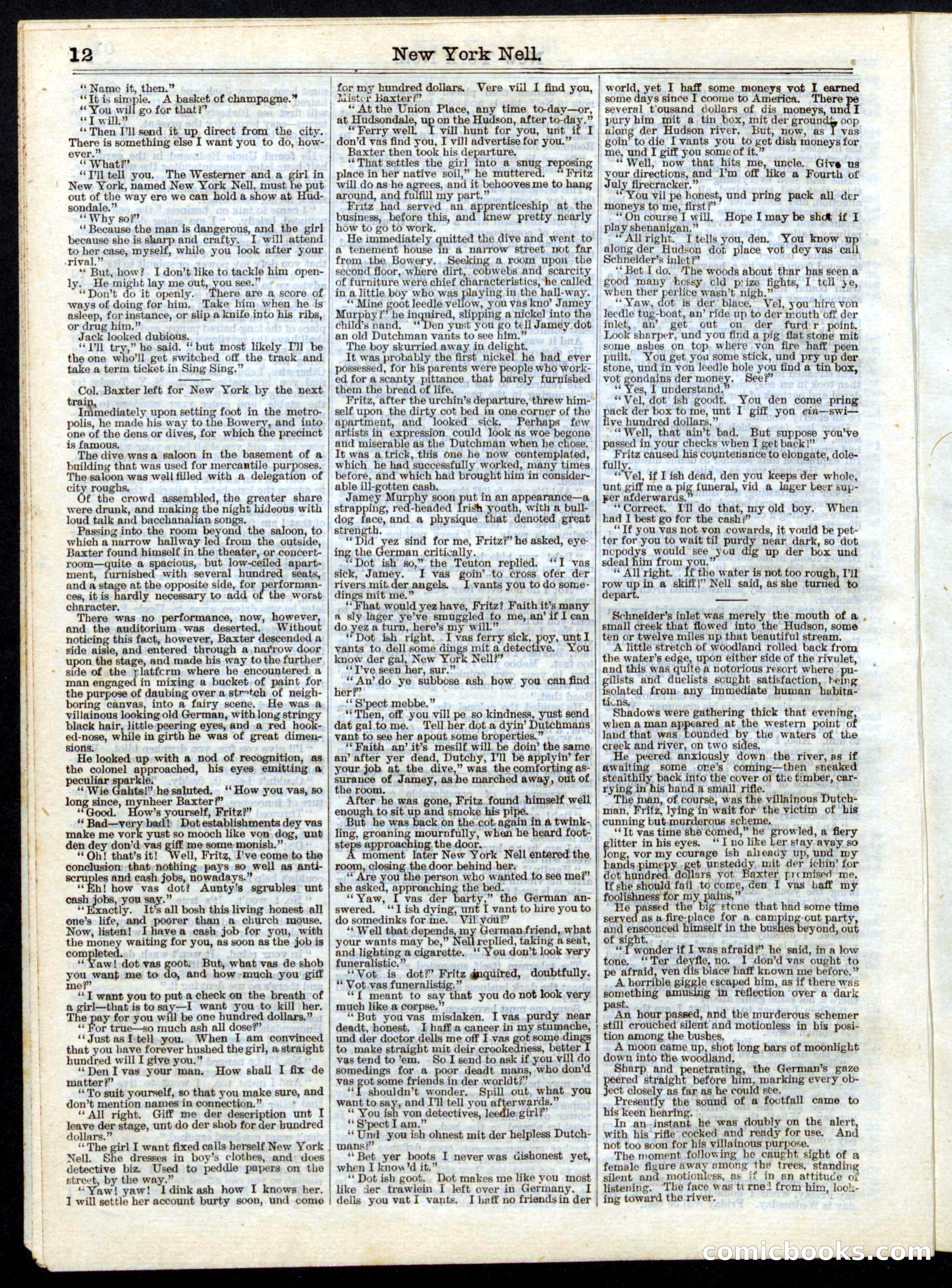 Beadle's Half Dime Library No. 161 — page 12 of 16