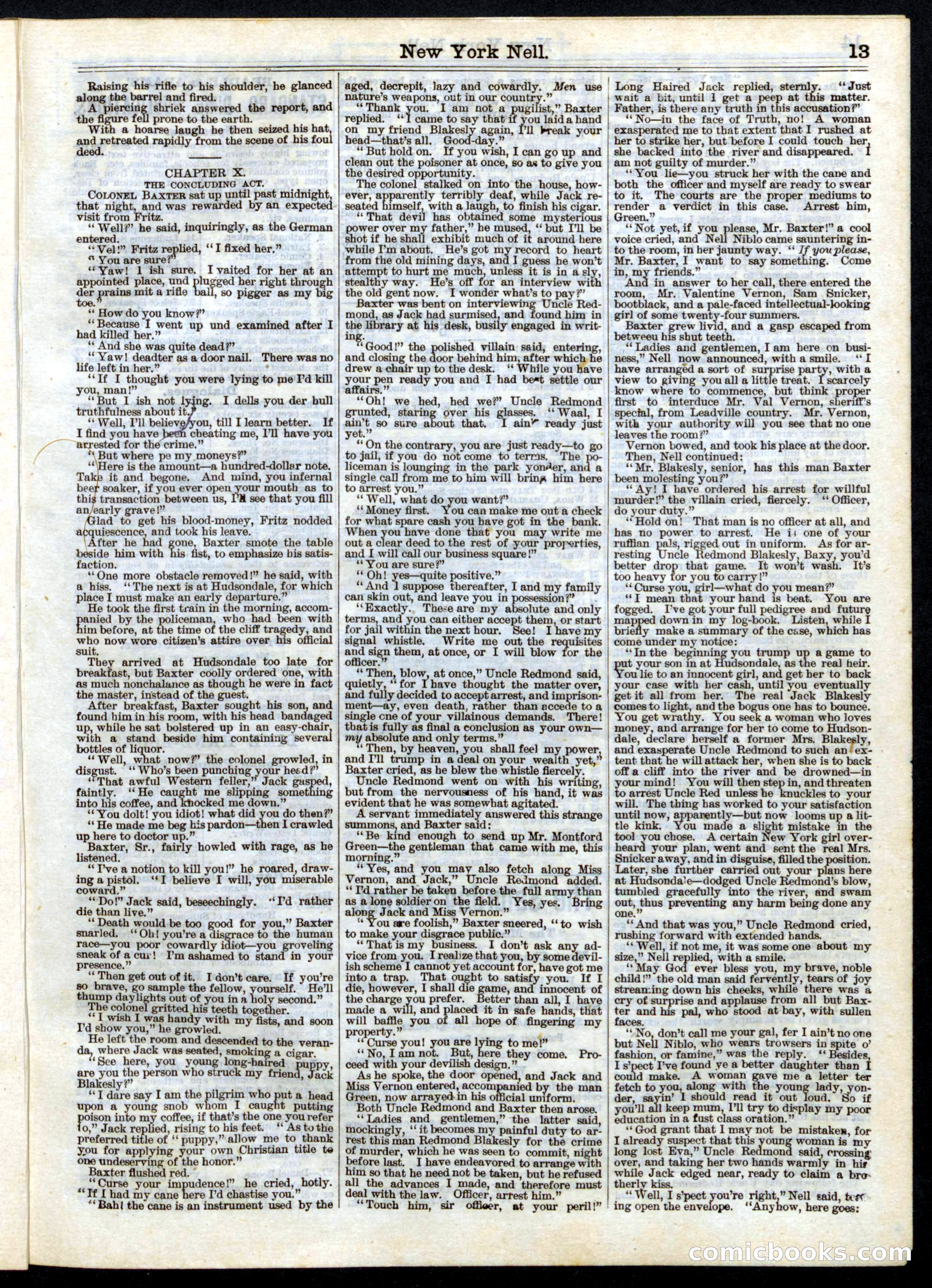 Beadle's Half Dime Library No. 161 — page 13 of 16