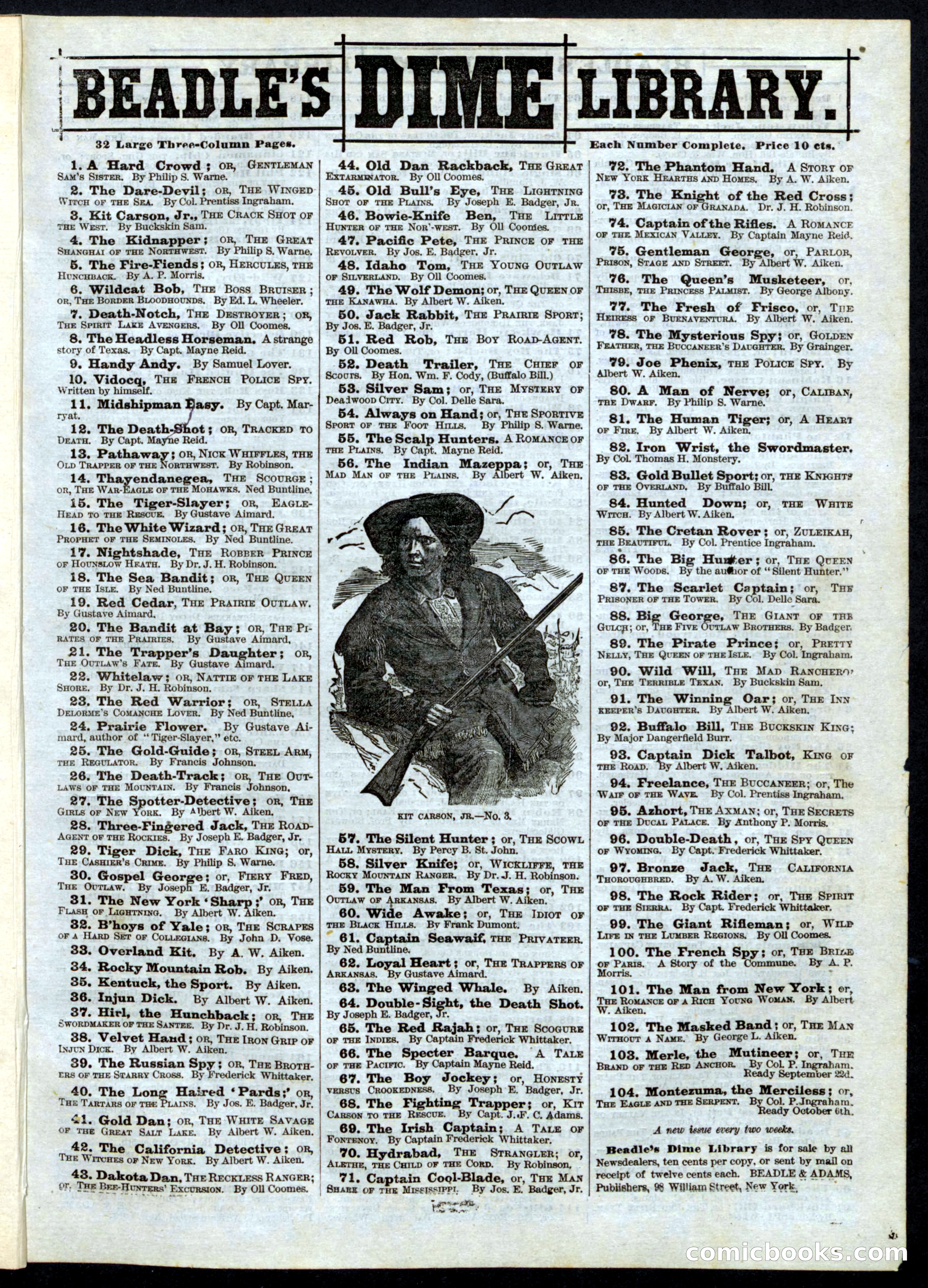 Beadle's Half Dime Library No. 161 — page 15 of 16