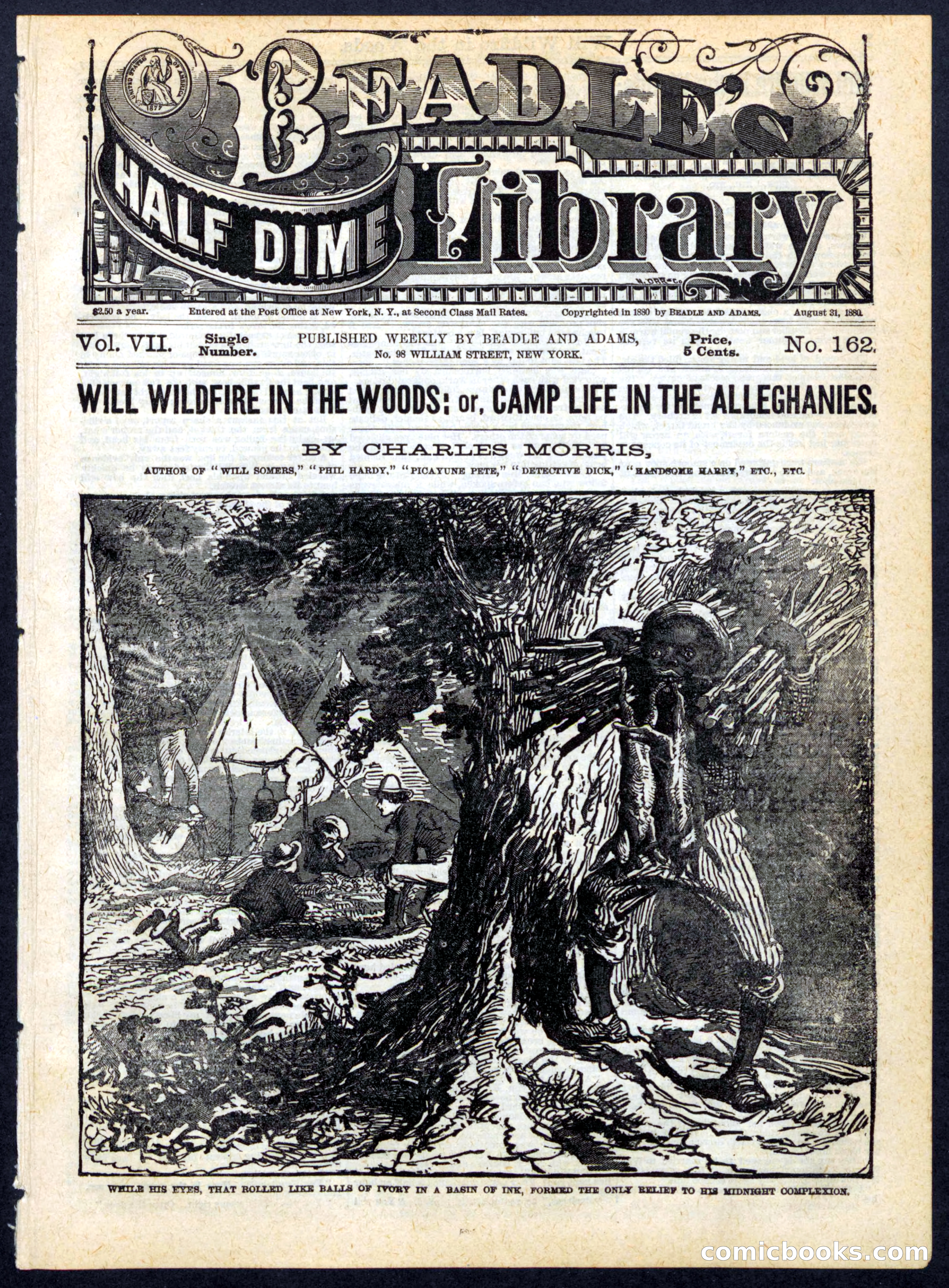 Beadle's Half Dime Library No. 162 — page 1 of 16