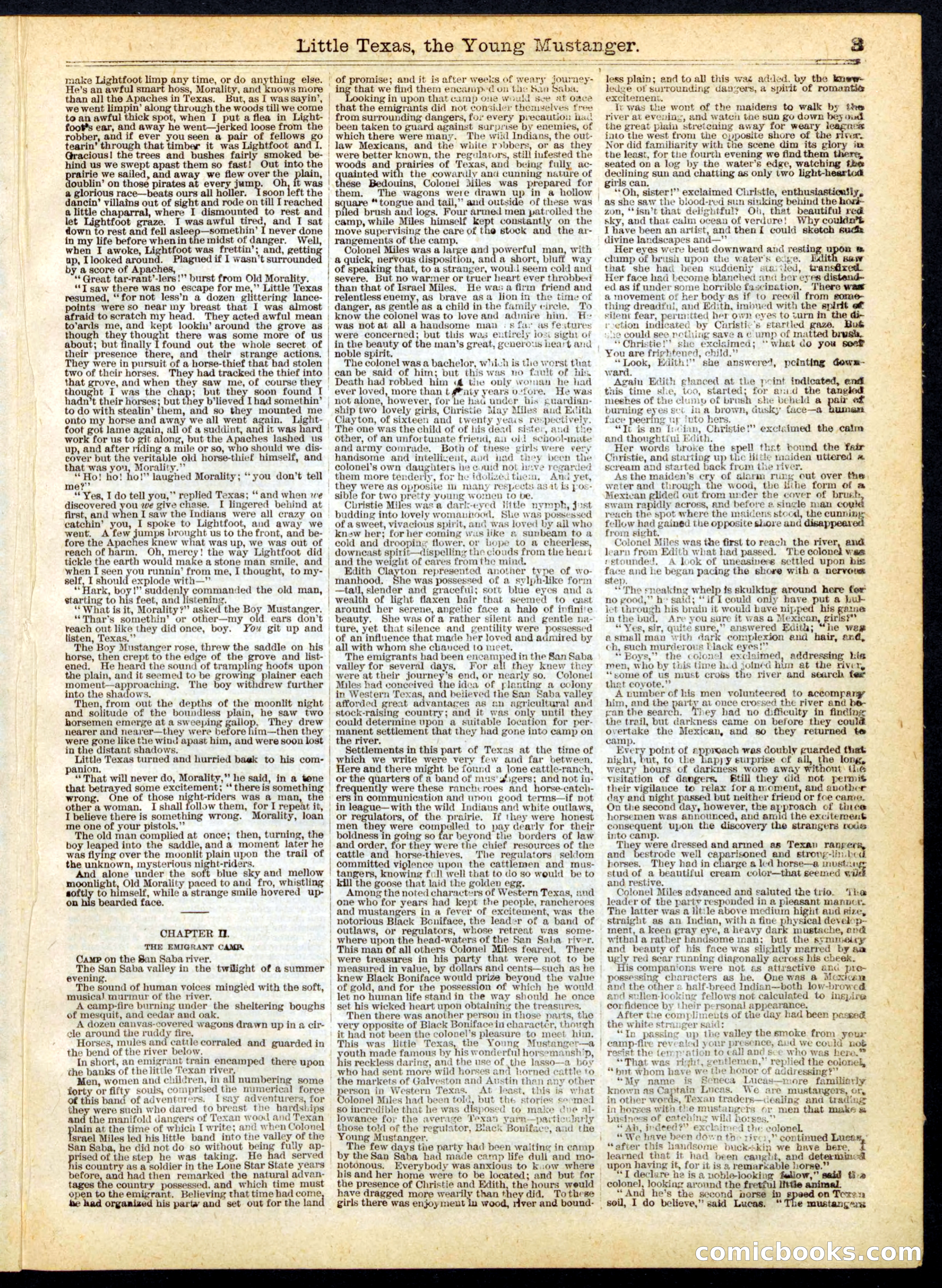 Beadle's Half Dime Library No. 163 — page 3 of 24