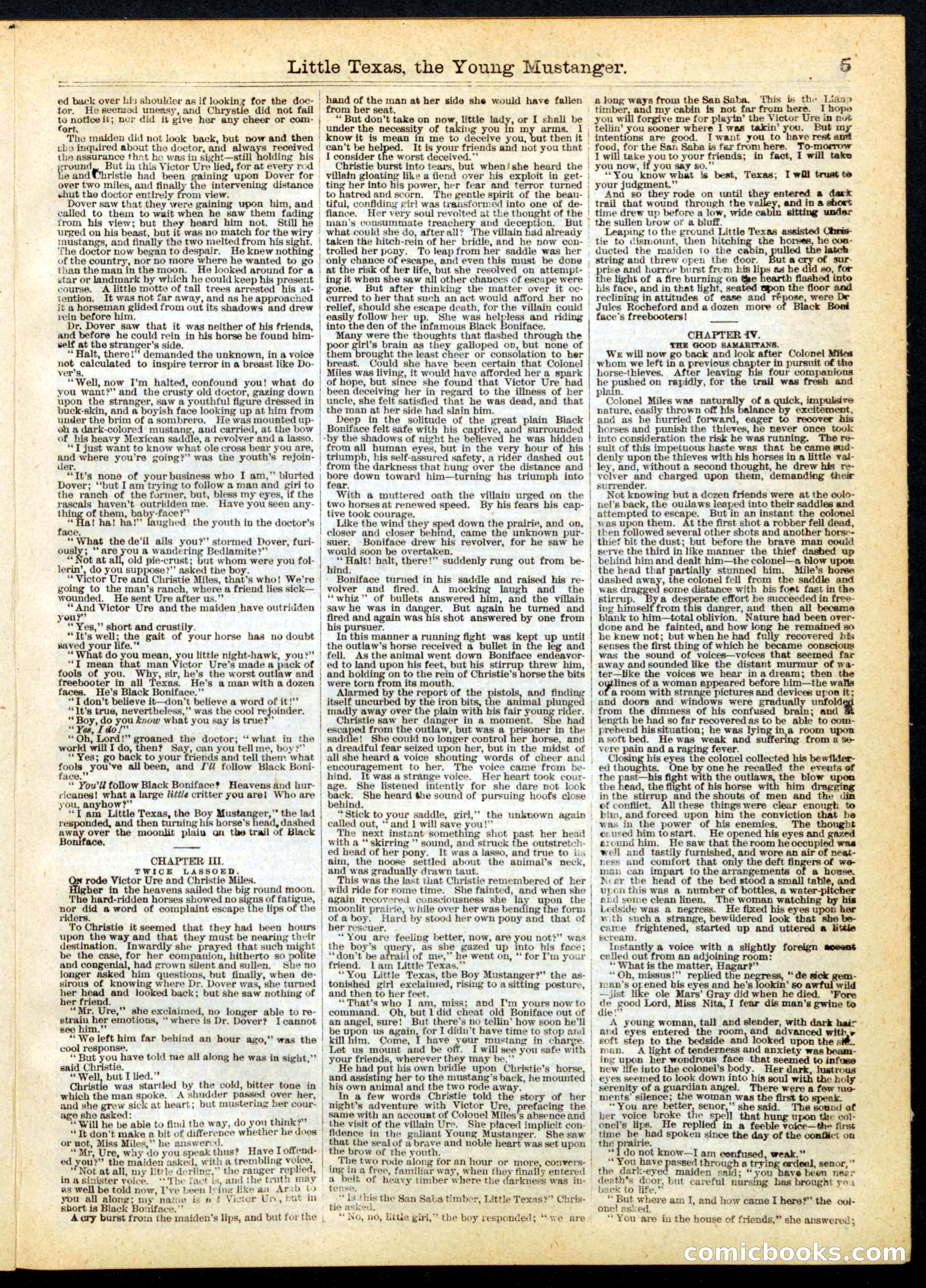 Beadle's Half Dime Library No. 163 — page 5 of 24