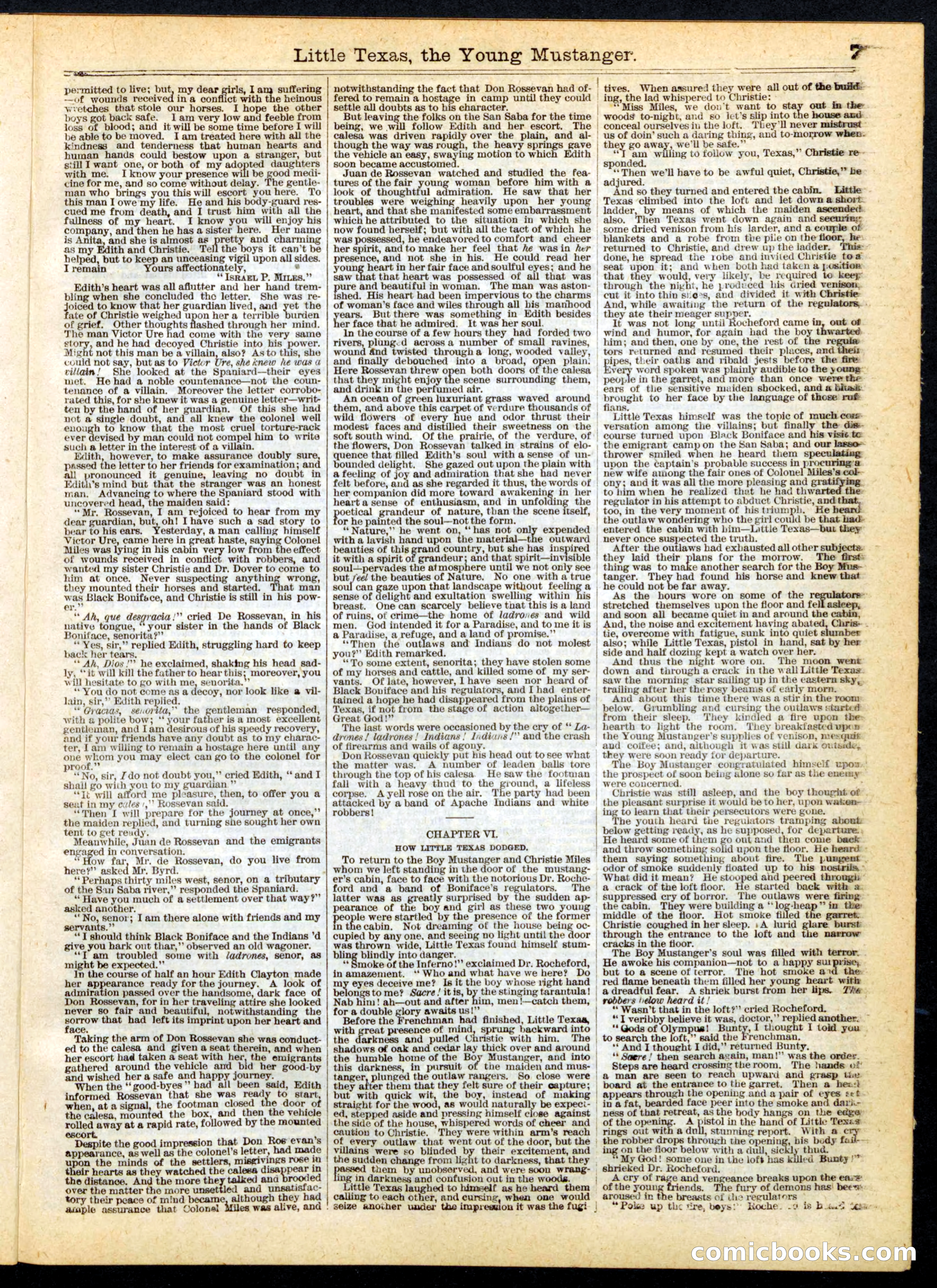 Beadle's Half Dime Library No. 163 — page 7 of 24