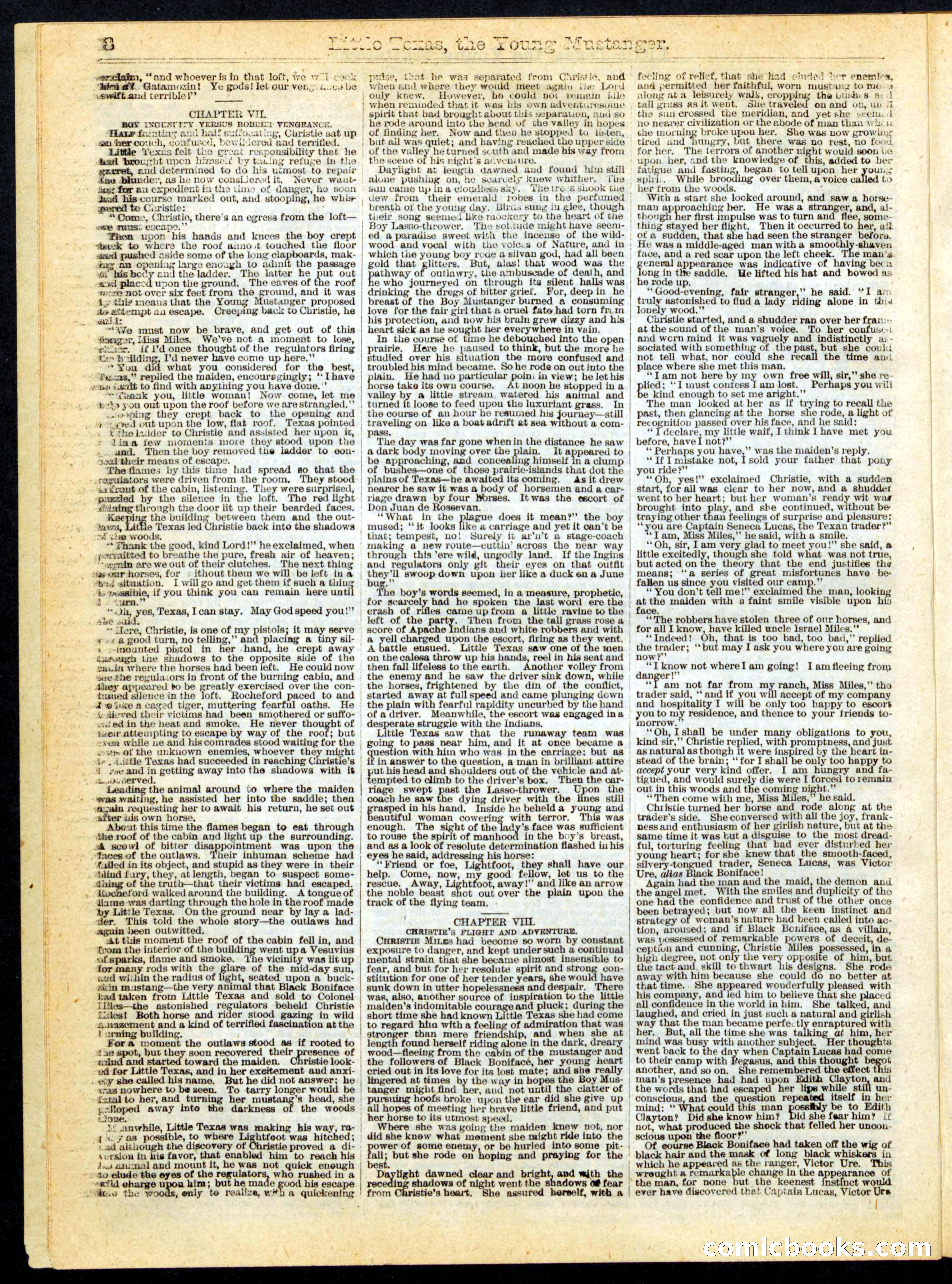 Beadle's Half Dime Library No. 163 — page 8 of 24