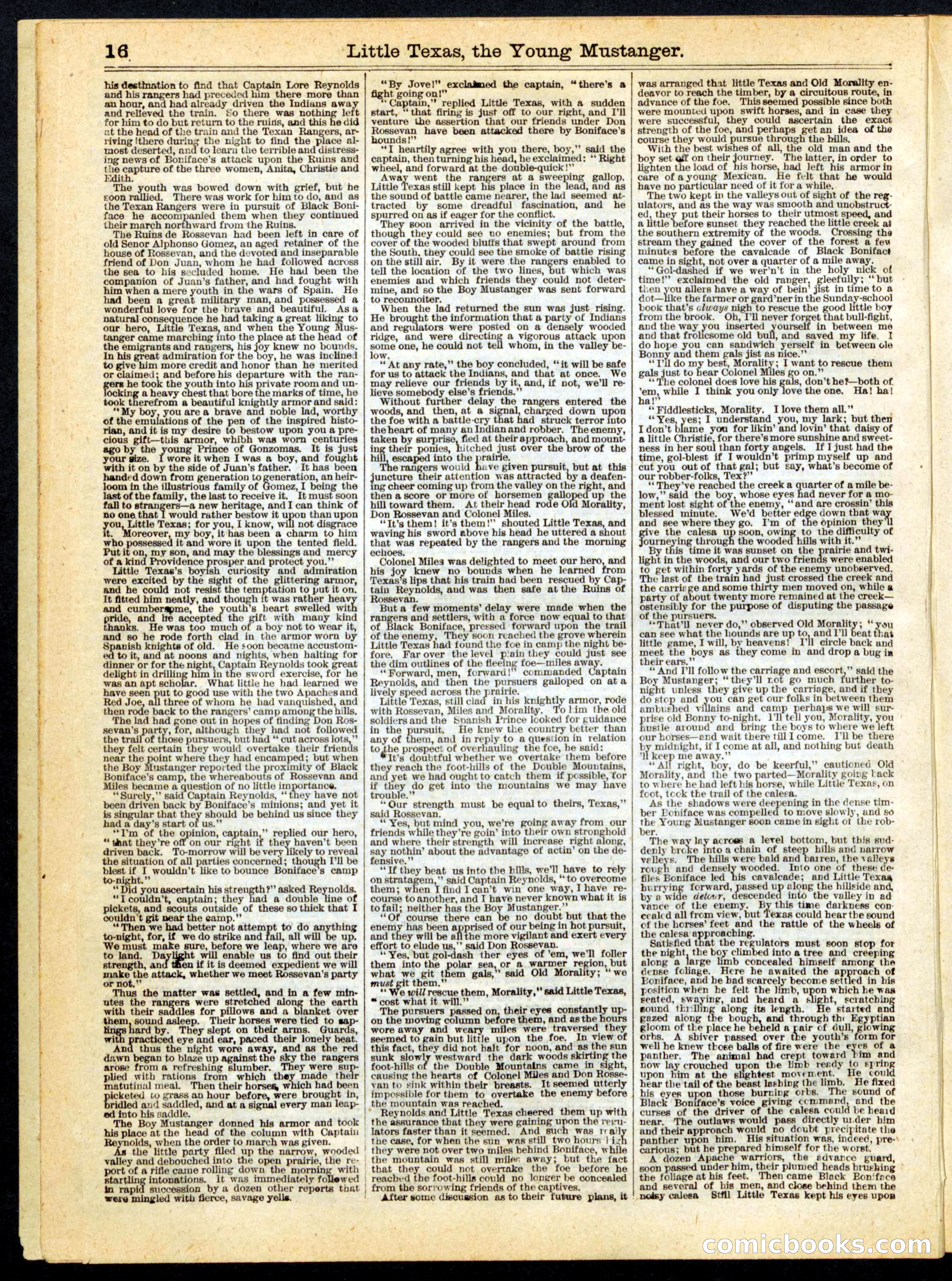 Beadle's Half Dime Library No. 163 — page 16 of 24