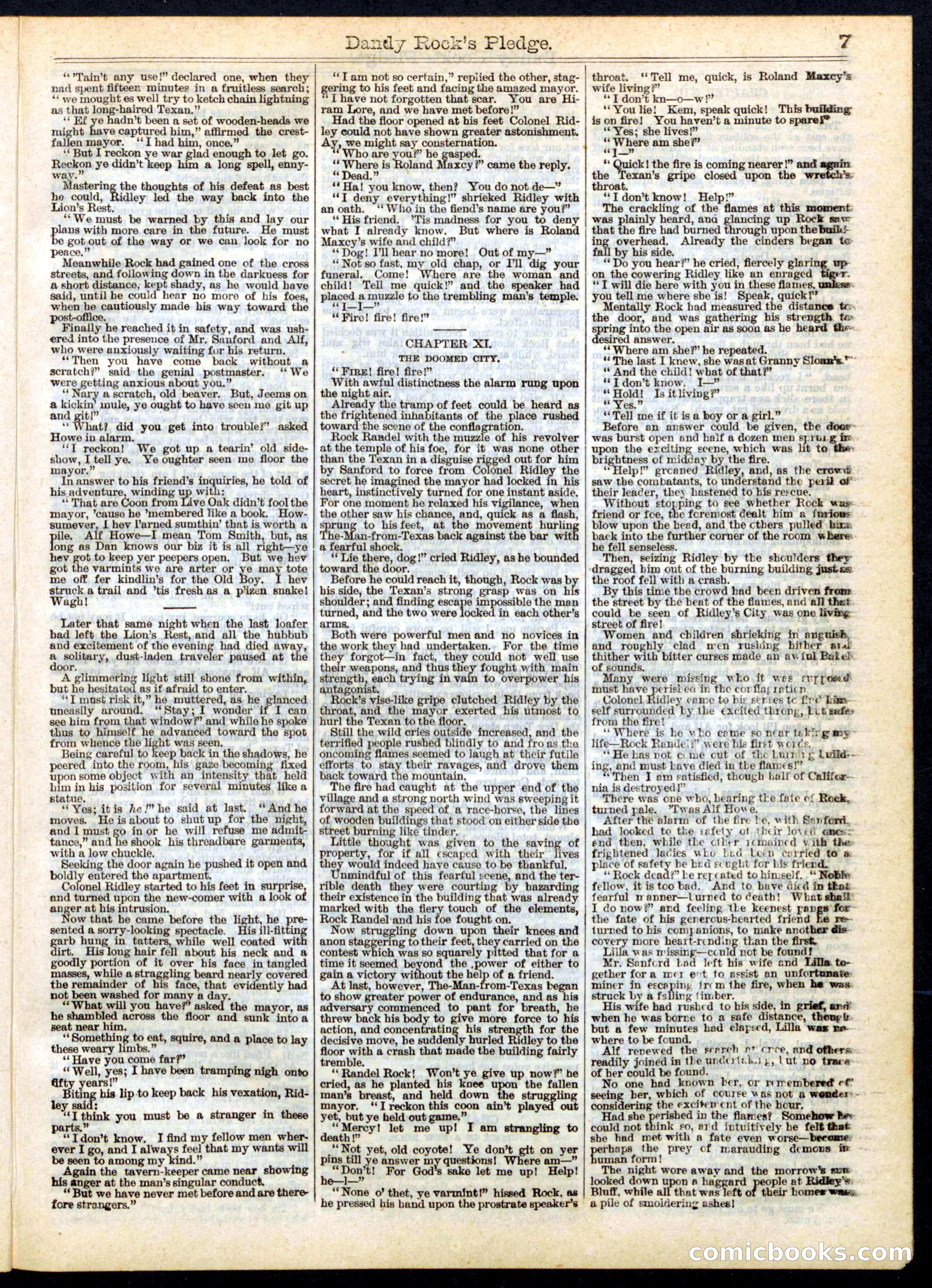 Beadle's Half Dime Library No. 164 — page 7 of 16