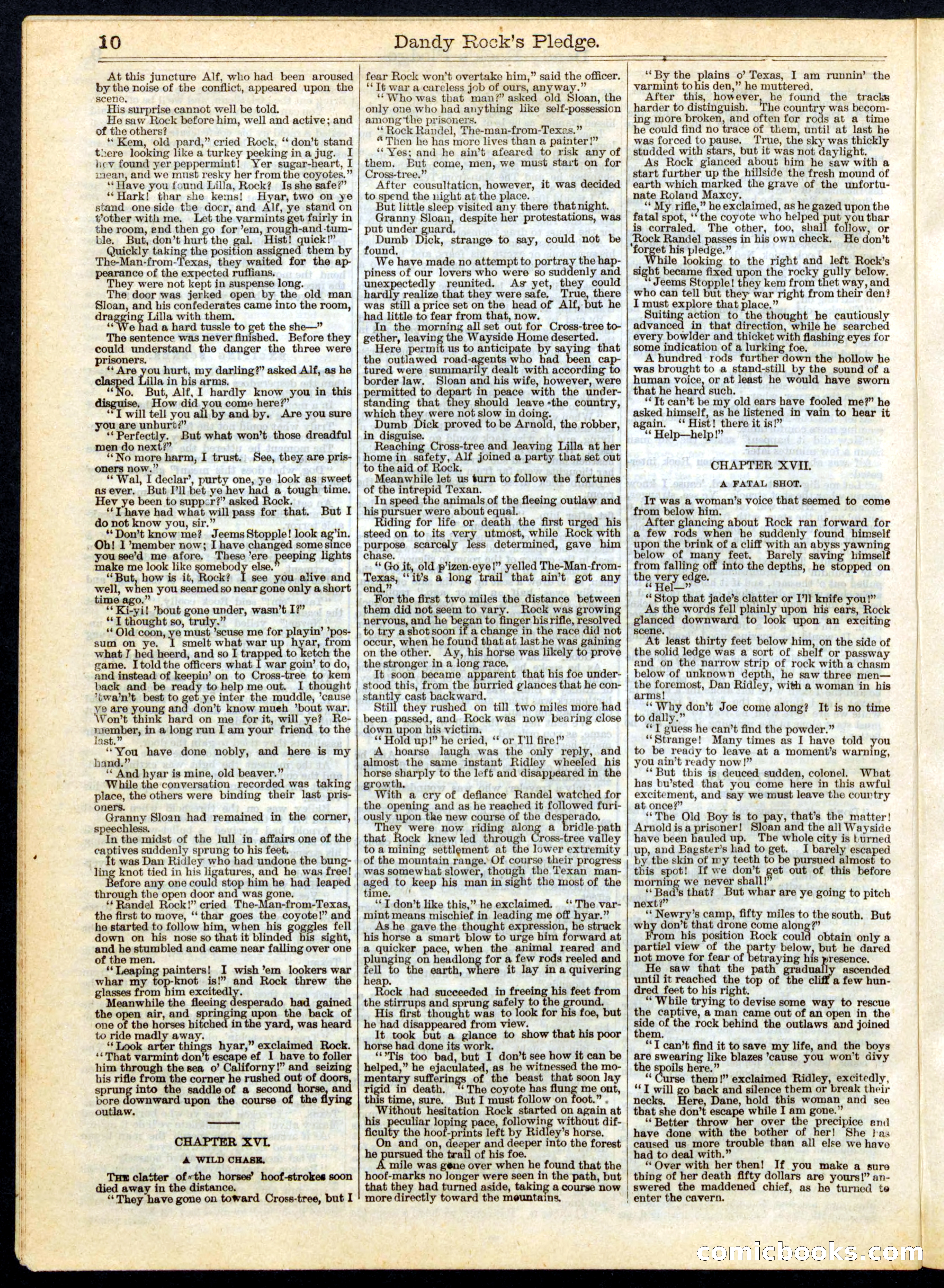 Beadle's Half Dime Library No. 164 — page 10 of 16