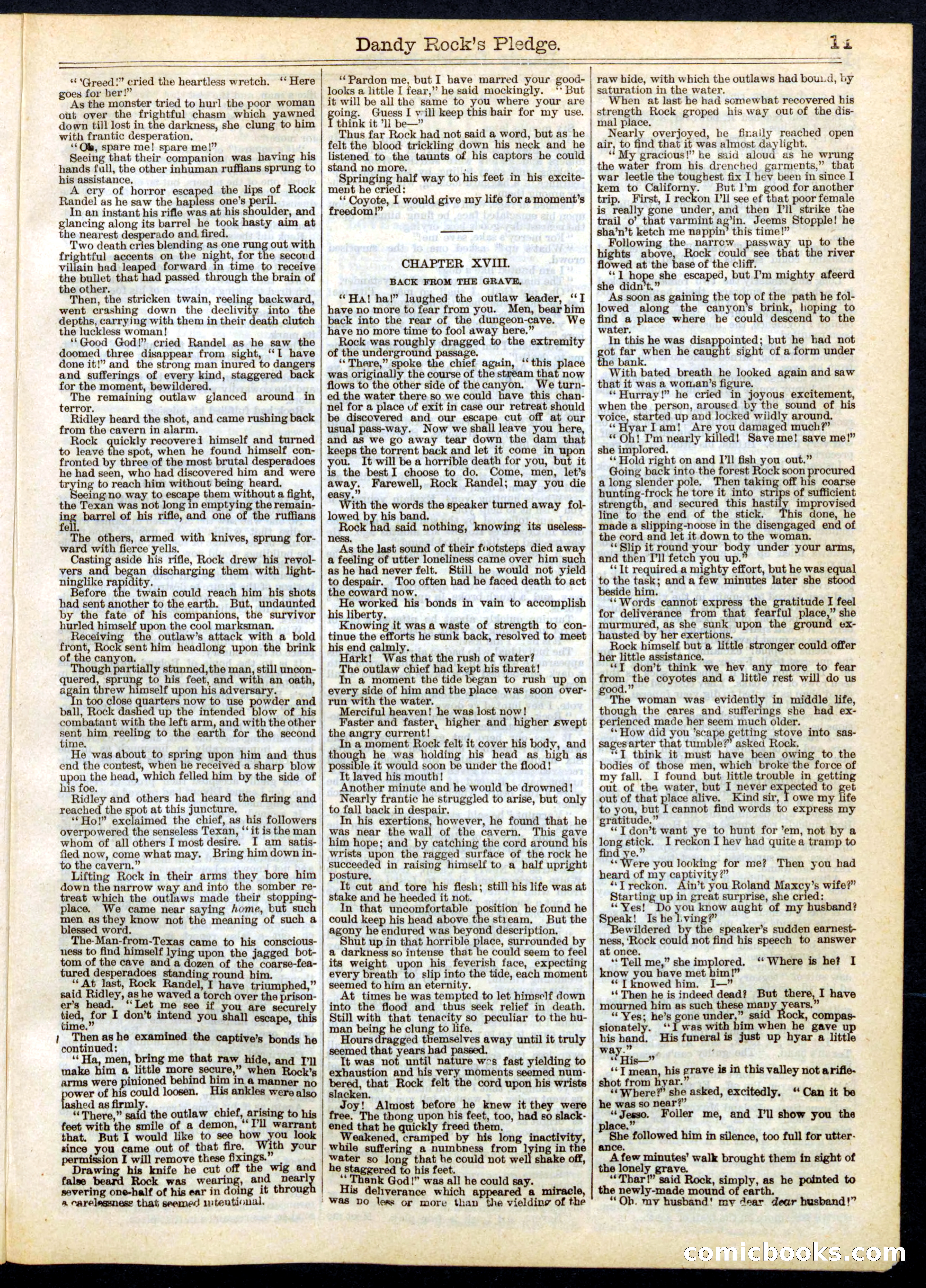 Beadle's Half Dime Library No. 164 — page 11 of 16