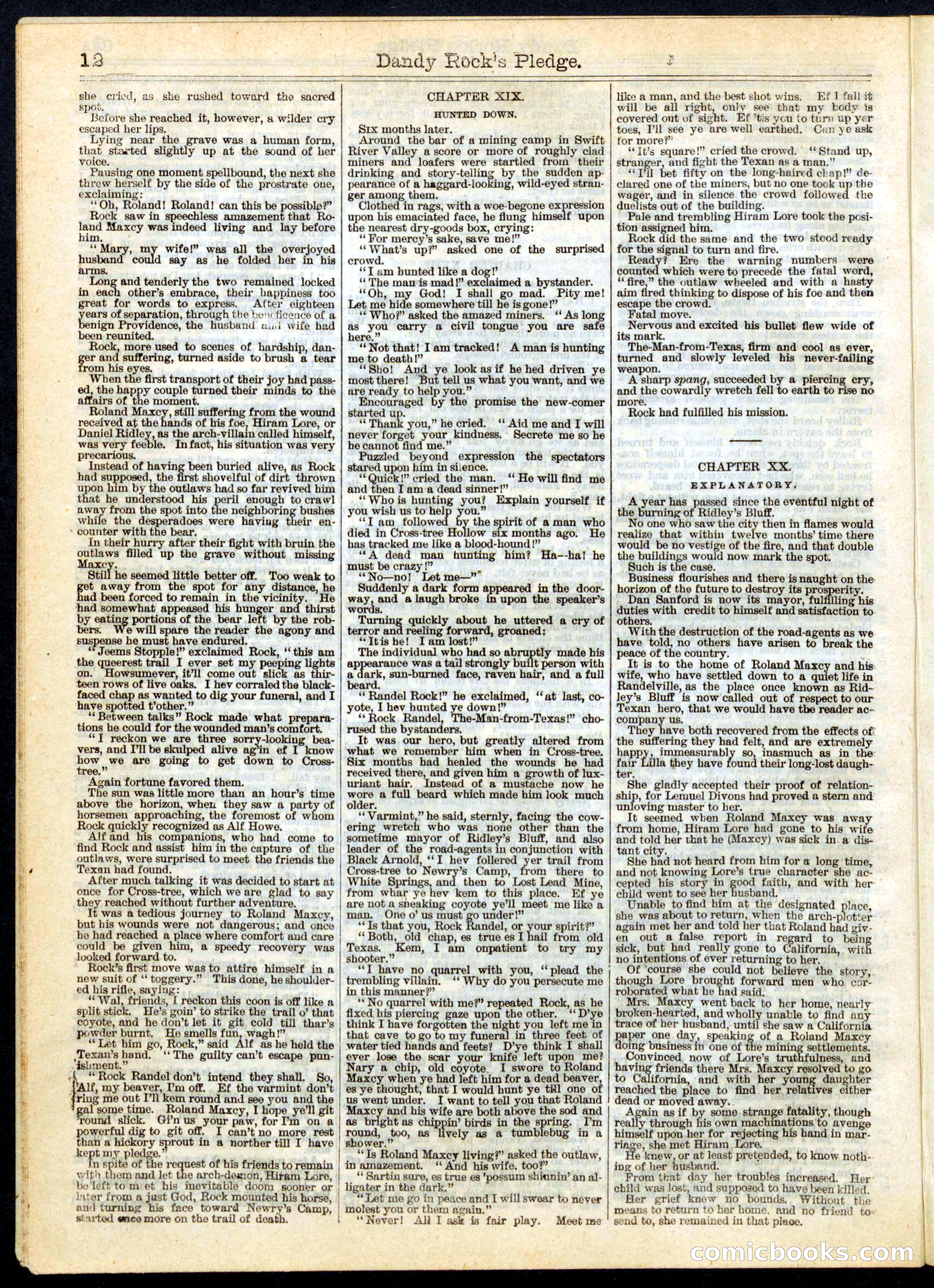 Beadle's Half Dime Library No. 164 — page 12 of 16