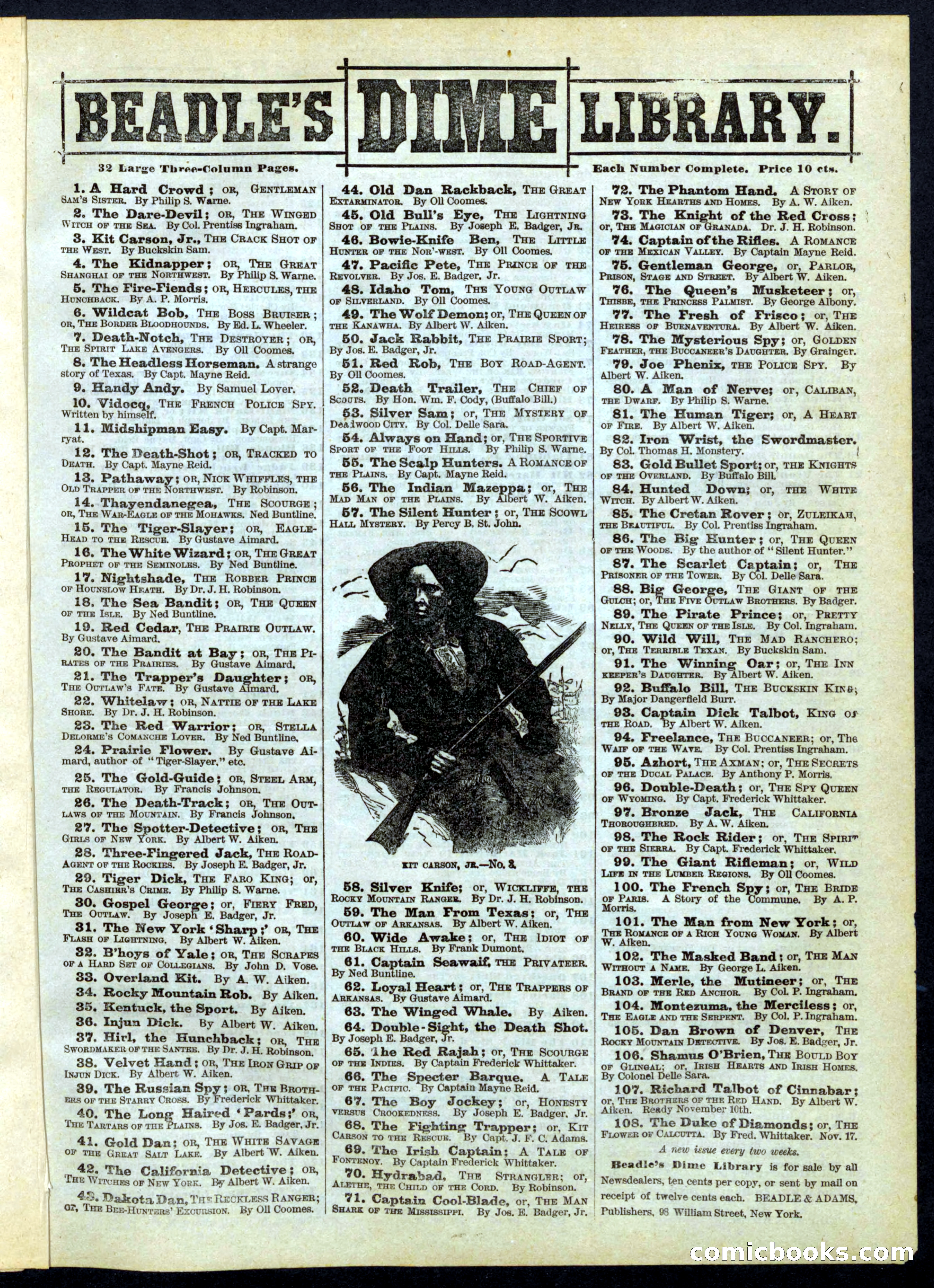 Beadle's Half Dime Library No. 164 — page 15 of 16