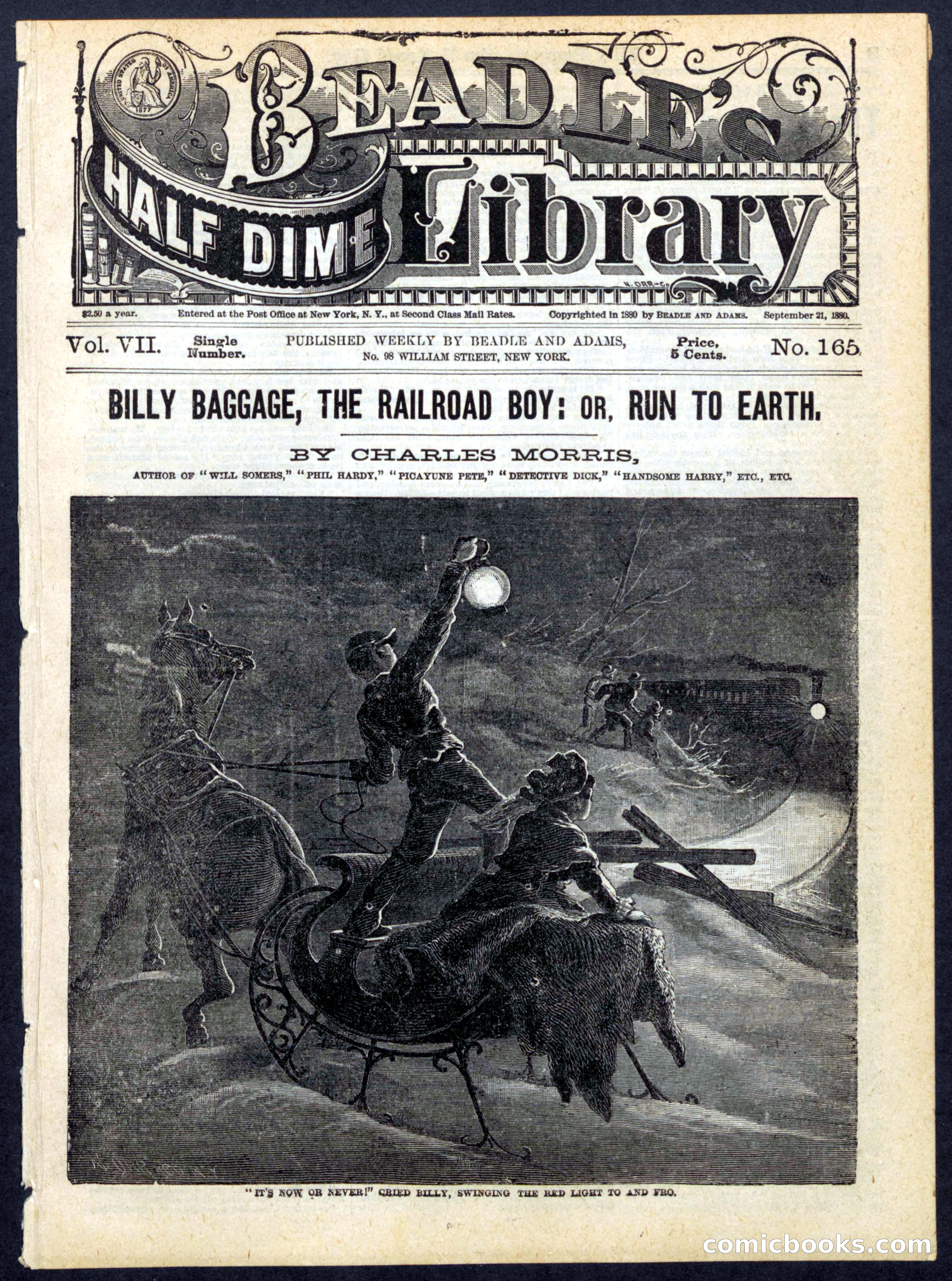 Beadle's Half Dime Library No. 165 — page 1 of 24