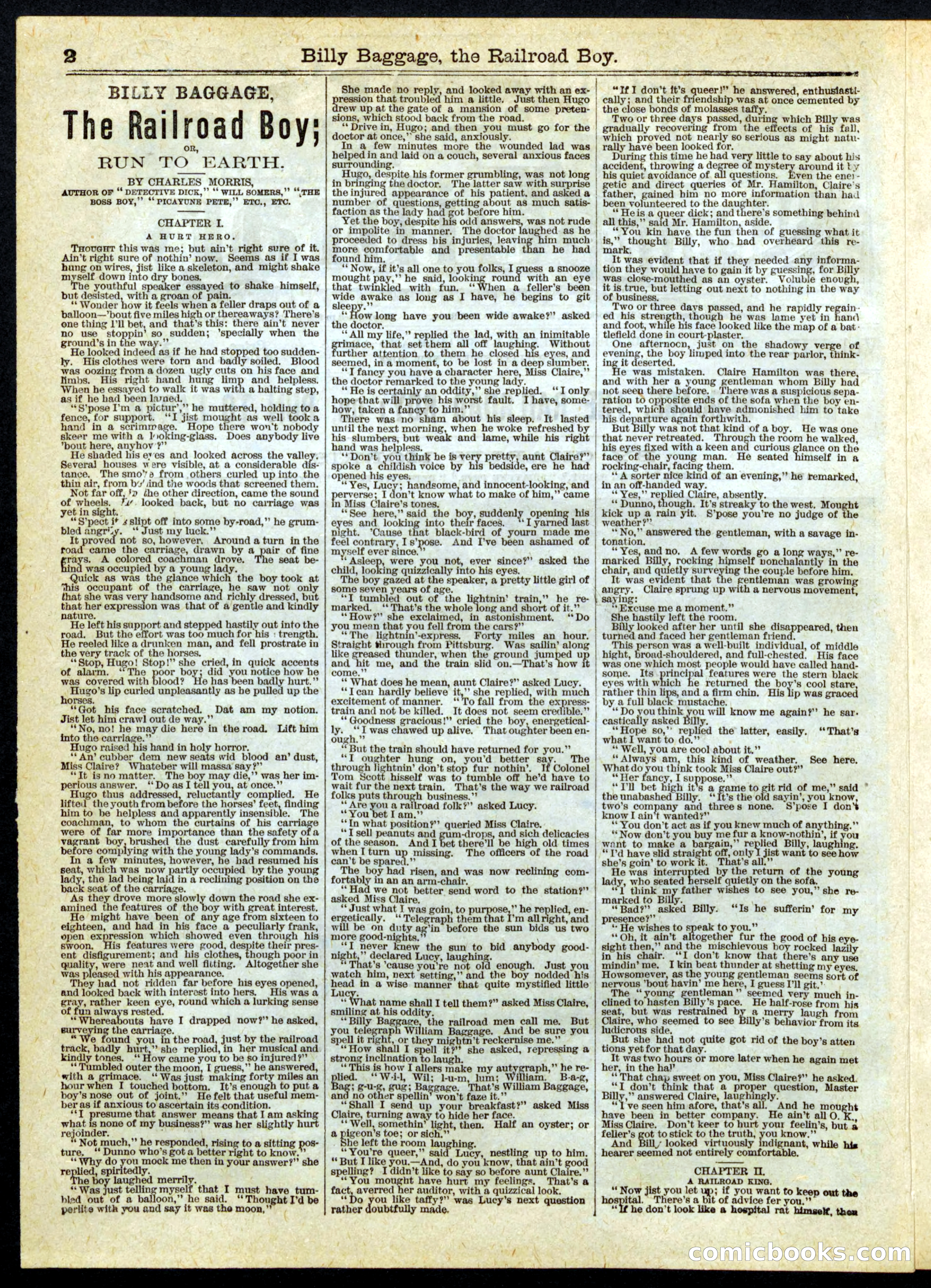 Beadle's Half Dime Library No. 165 — page 2 of 24