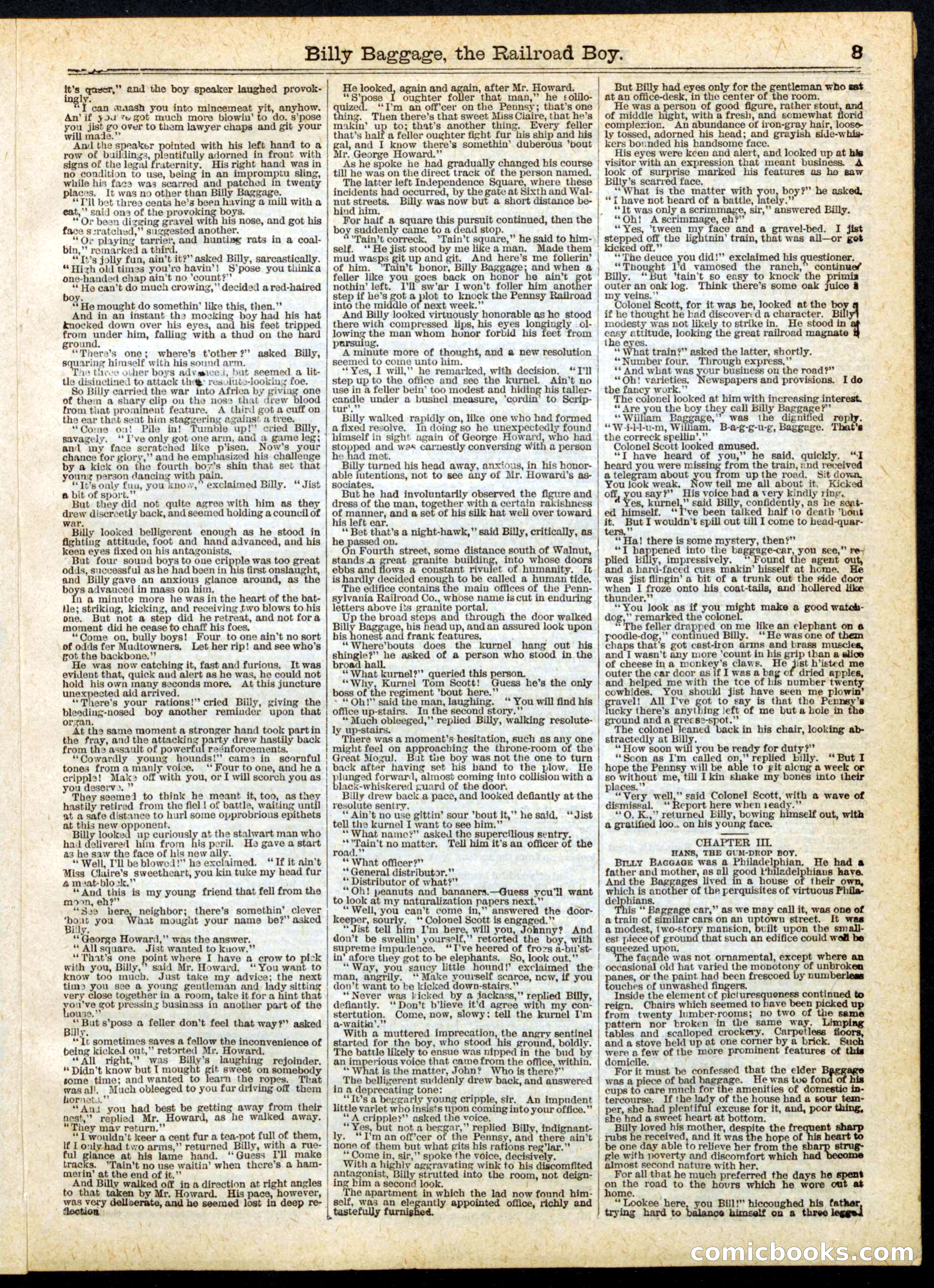 Beadle's Half Dime Library No. 165 — page 3 of 24