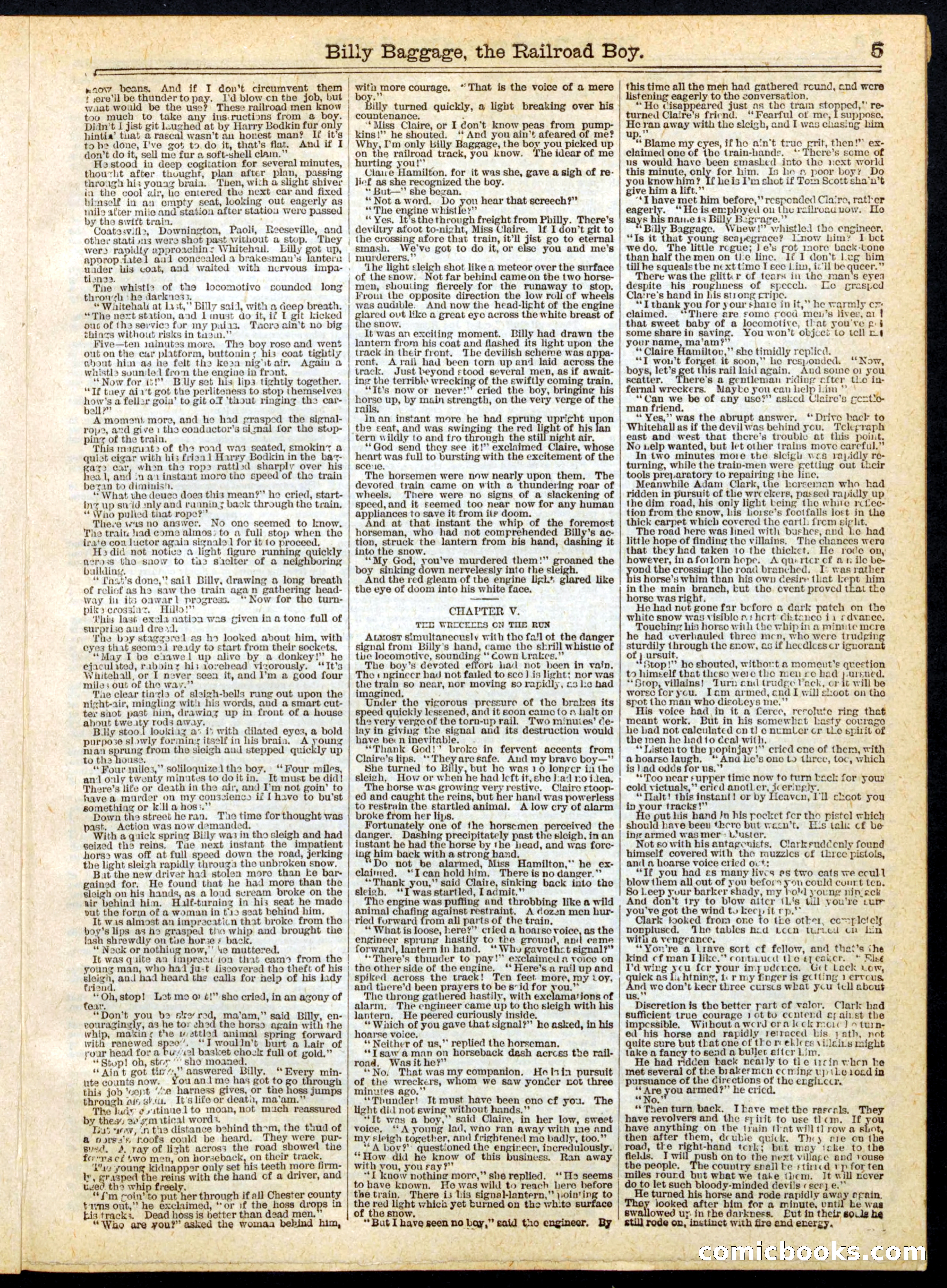 Beadle's Half Dime Library No. 165 — page 5 of 24