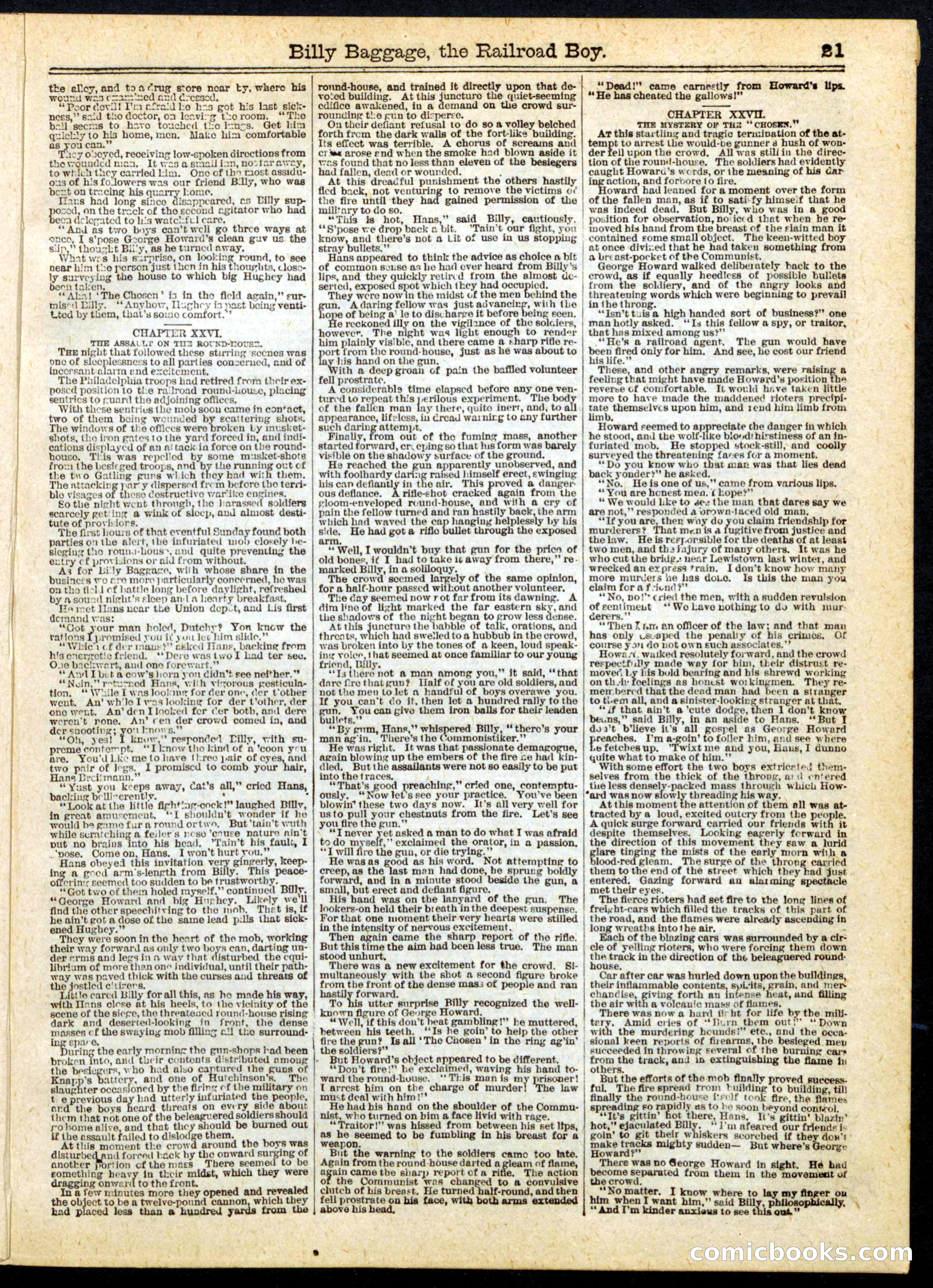 Beadle's Half Dime Library No. 165 — page 21 of 24