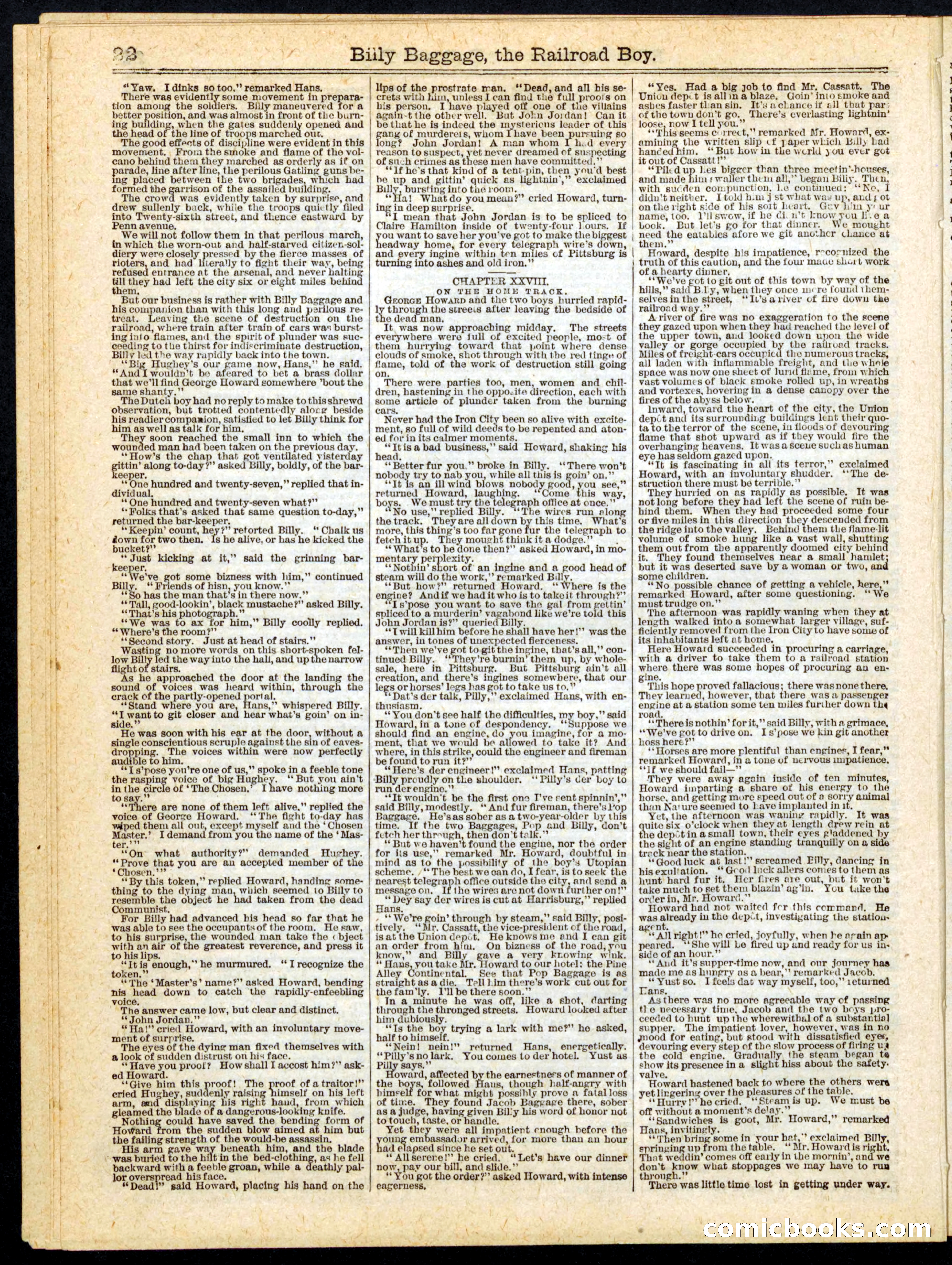 Beadle's Half Dime Library No. 165 — page 22 of 24
