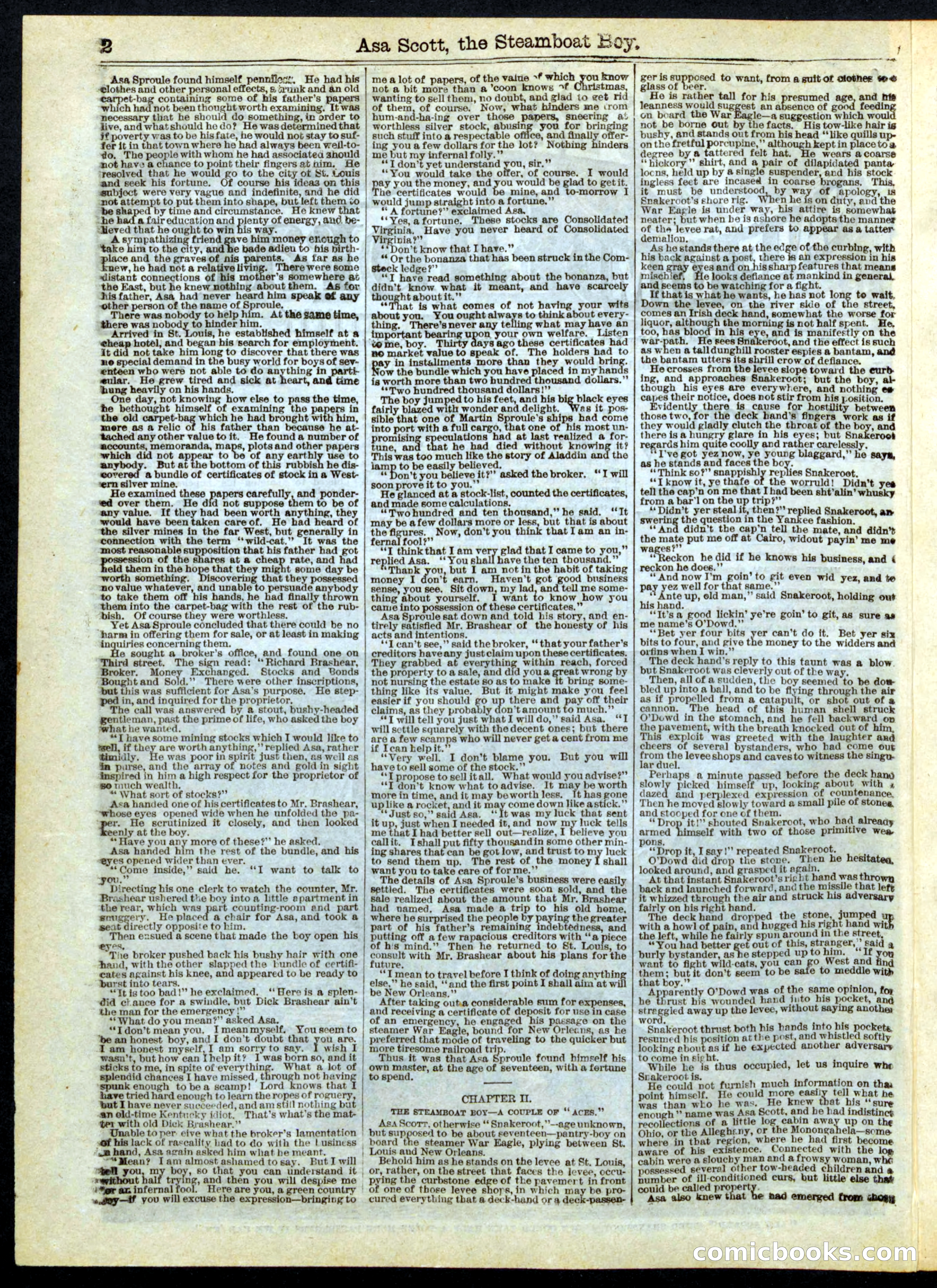 Beadle's Half Dime Library No. 167 — page 2 of 20