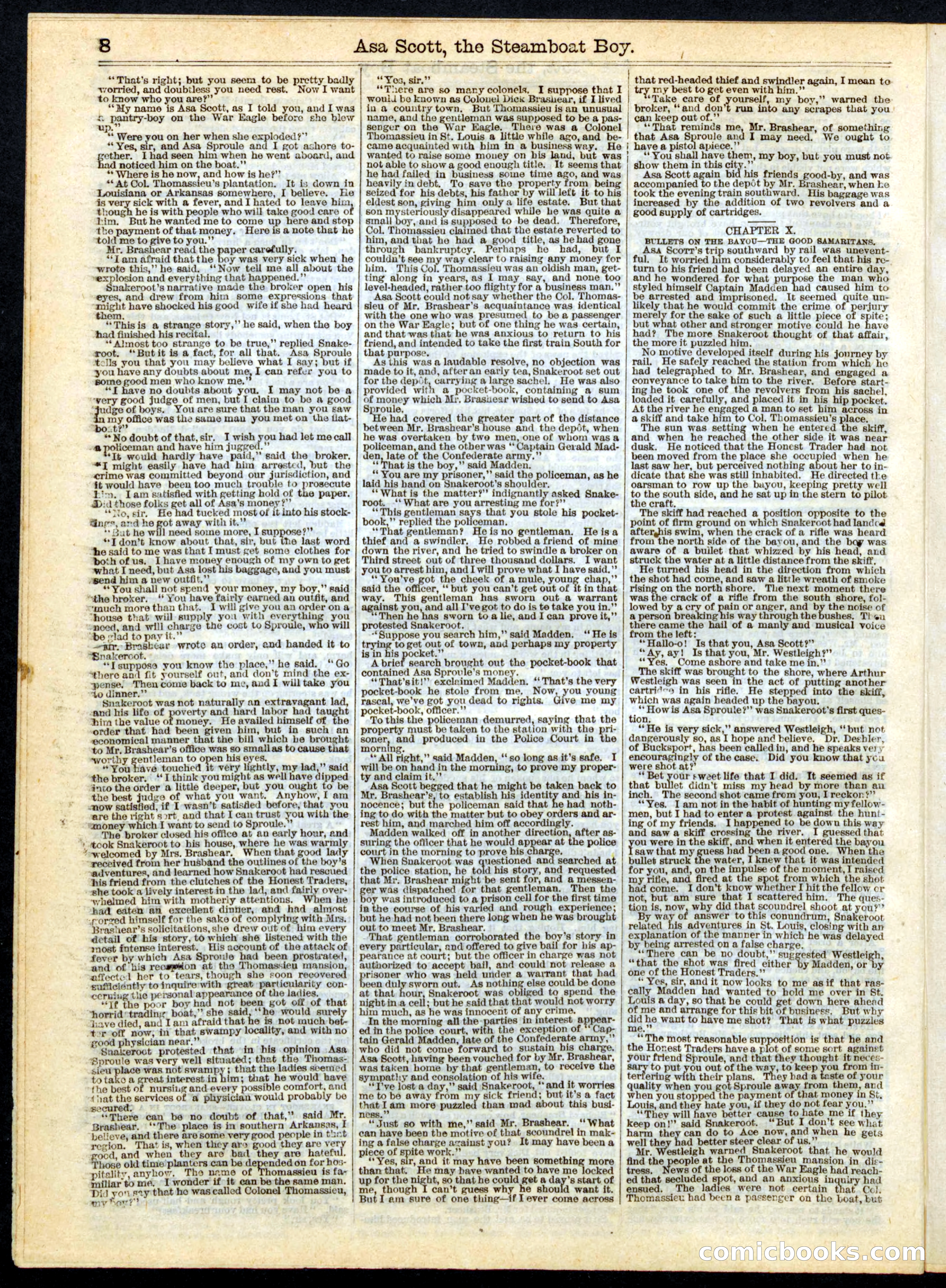 Beadle's Half Dime Library No. 167 — page 8 of 20