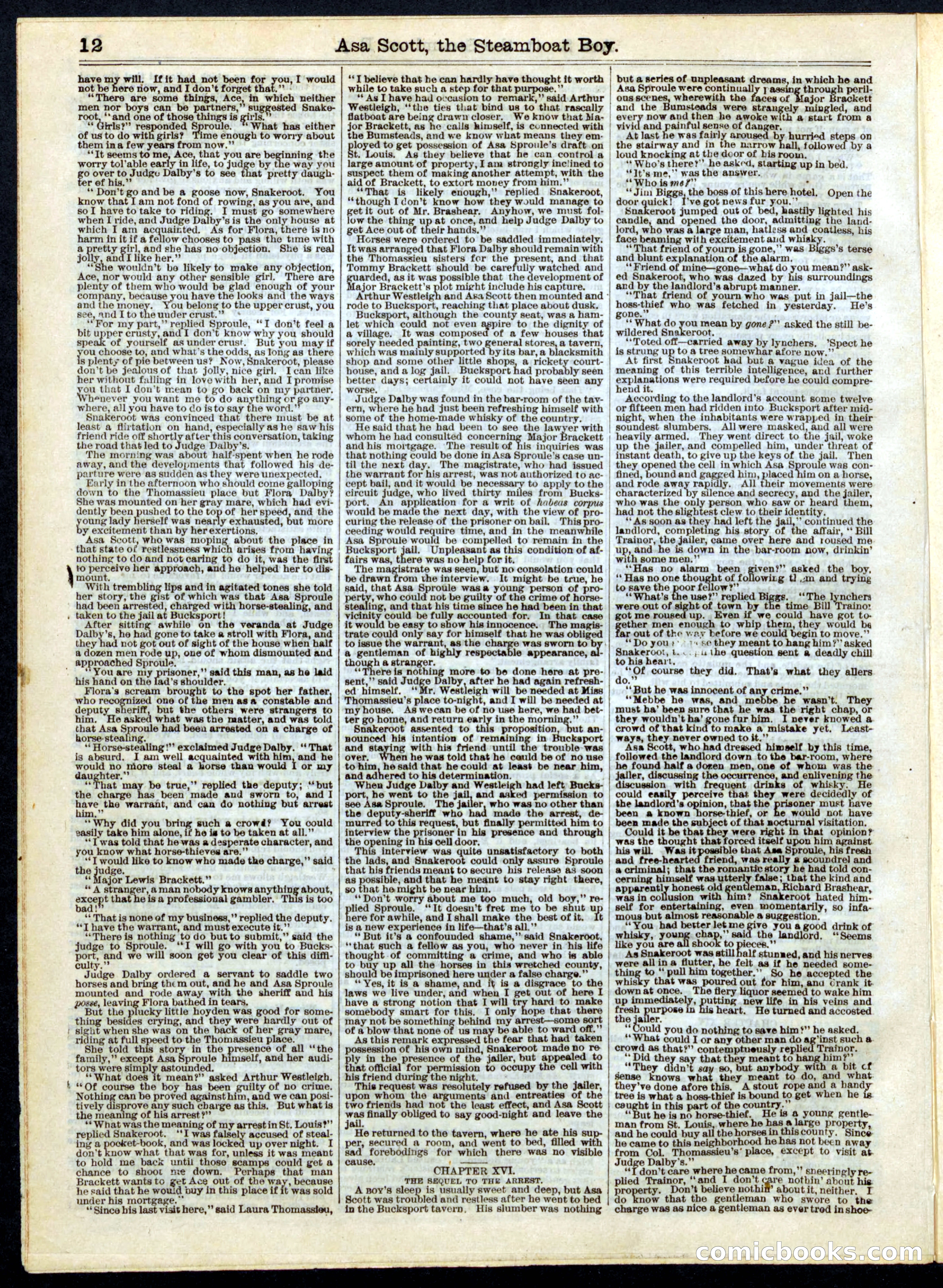 Beadle's Half Dime Library No. 167 — page 12 of 20