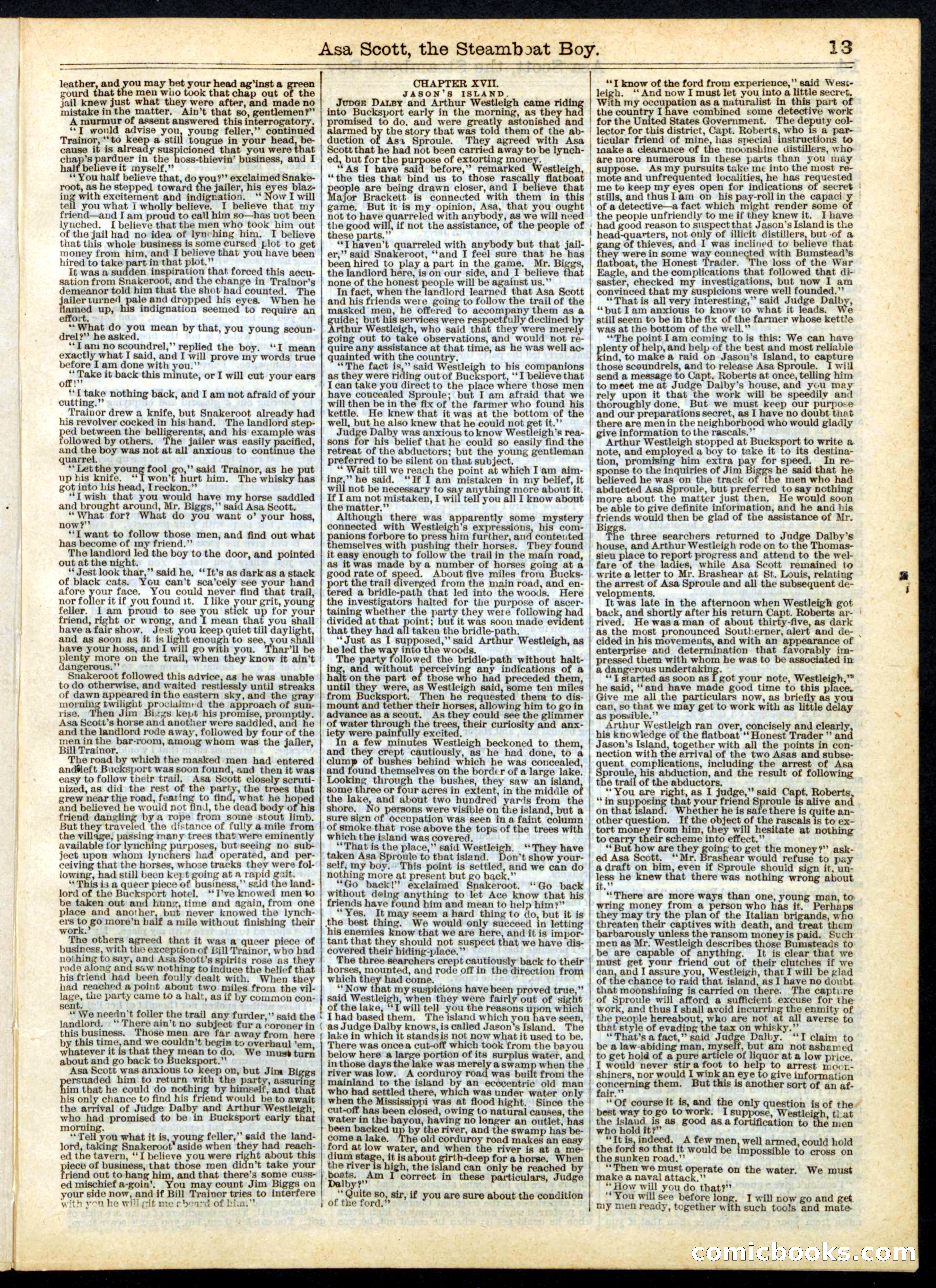 Beadle's Half Dime Library No. 167 — page 13 of 20