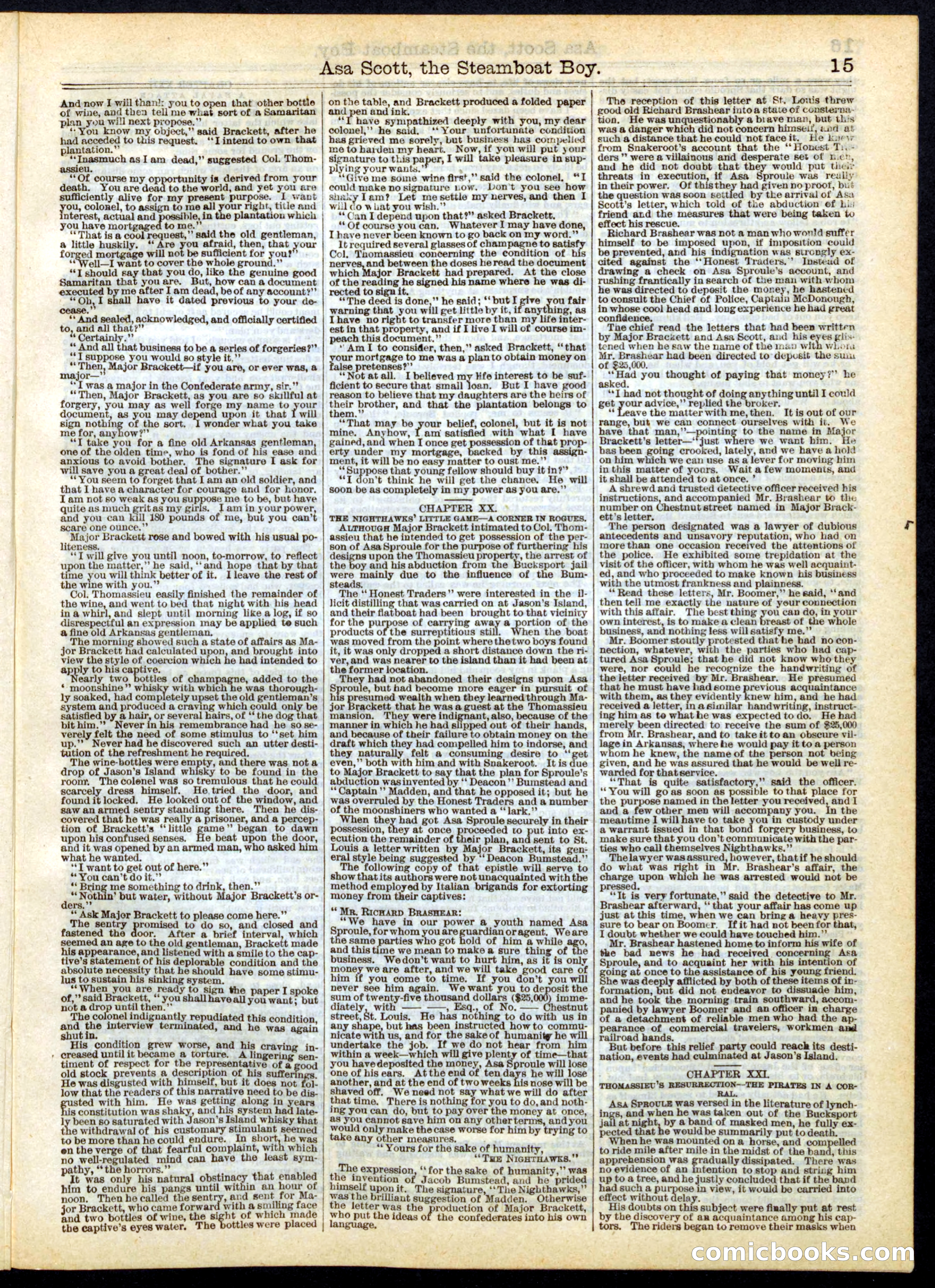 Beadle's Half Dime Library No. 167 — page 15 of 20