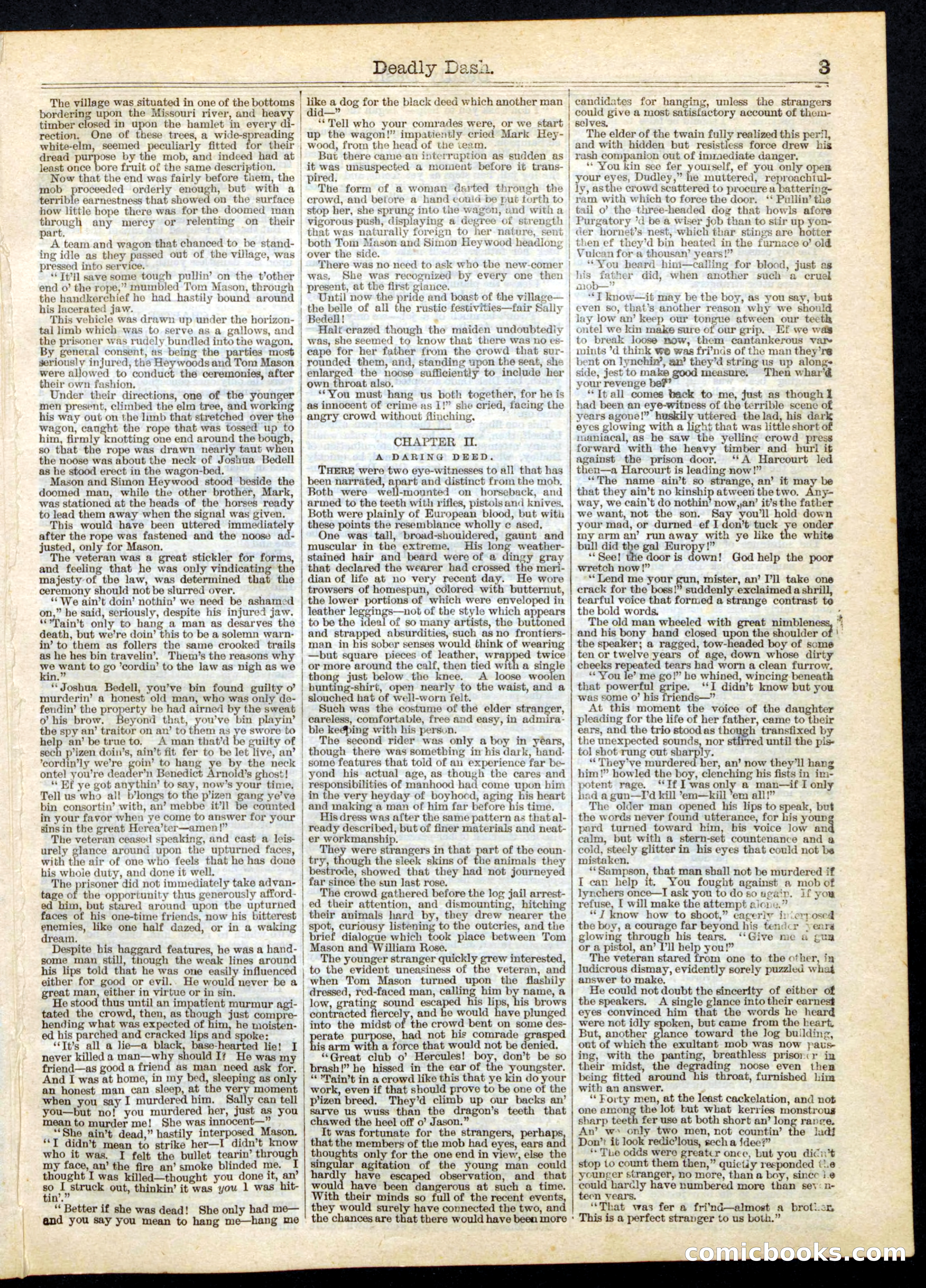 Beadle's Half Dime Library No. 168 — page 3 of 16