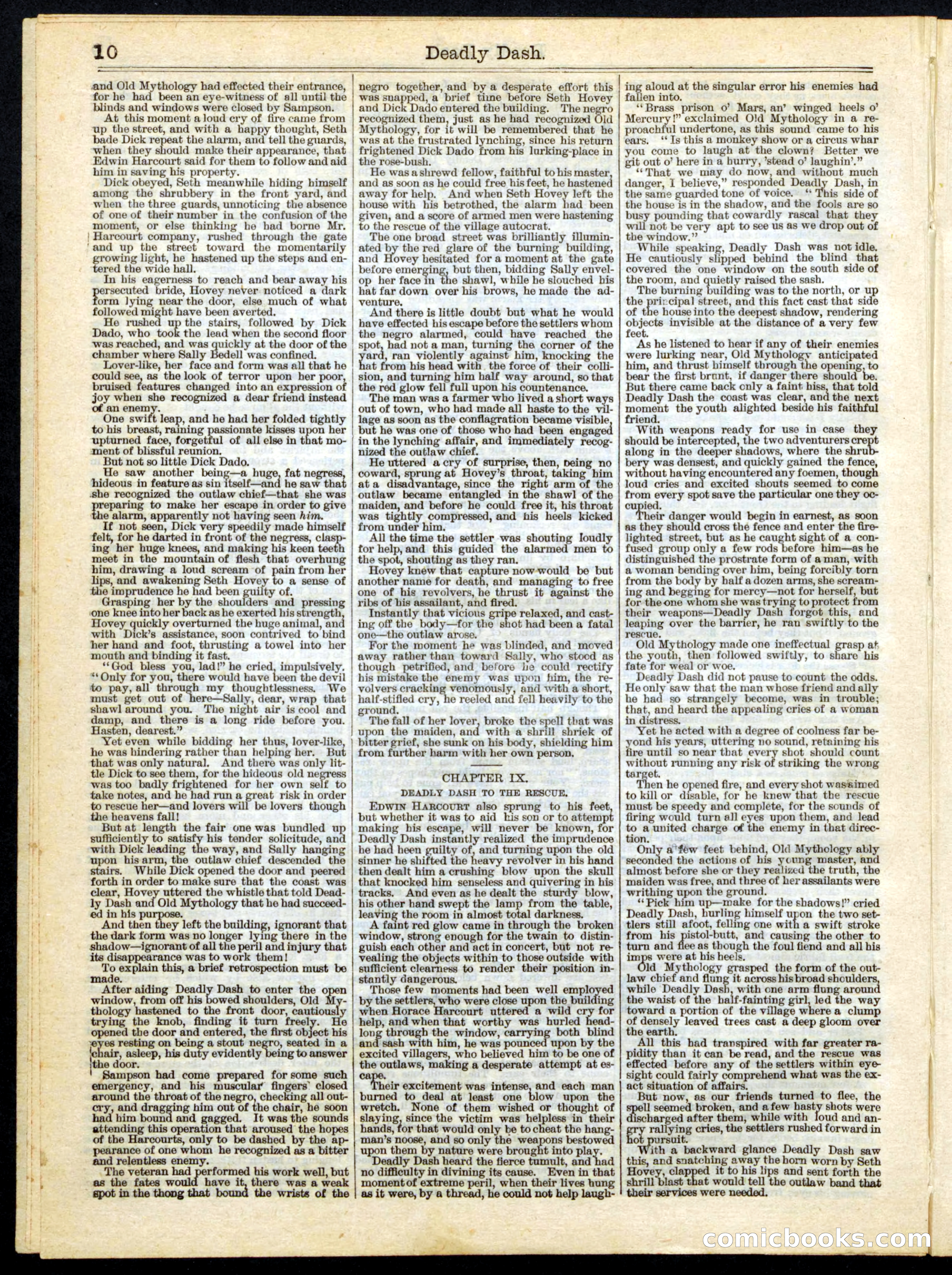 Beadle's Half Dime Library No. 168 — page 10 of 16
