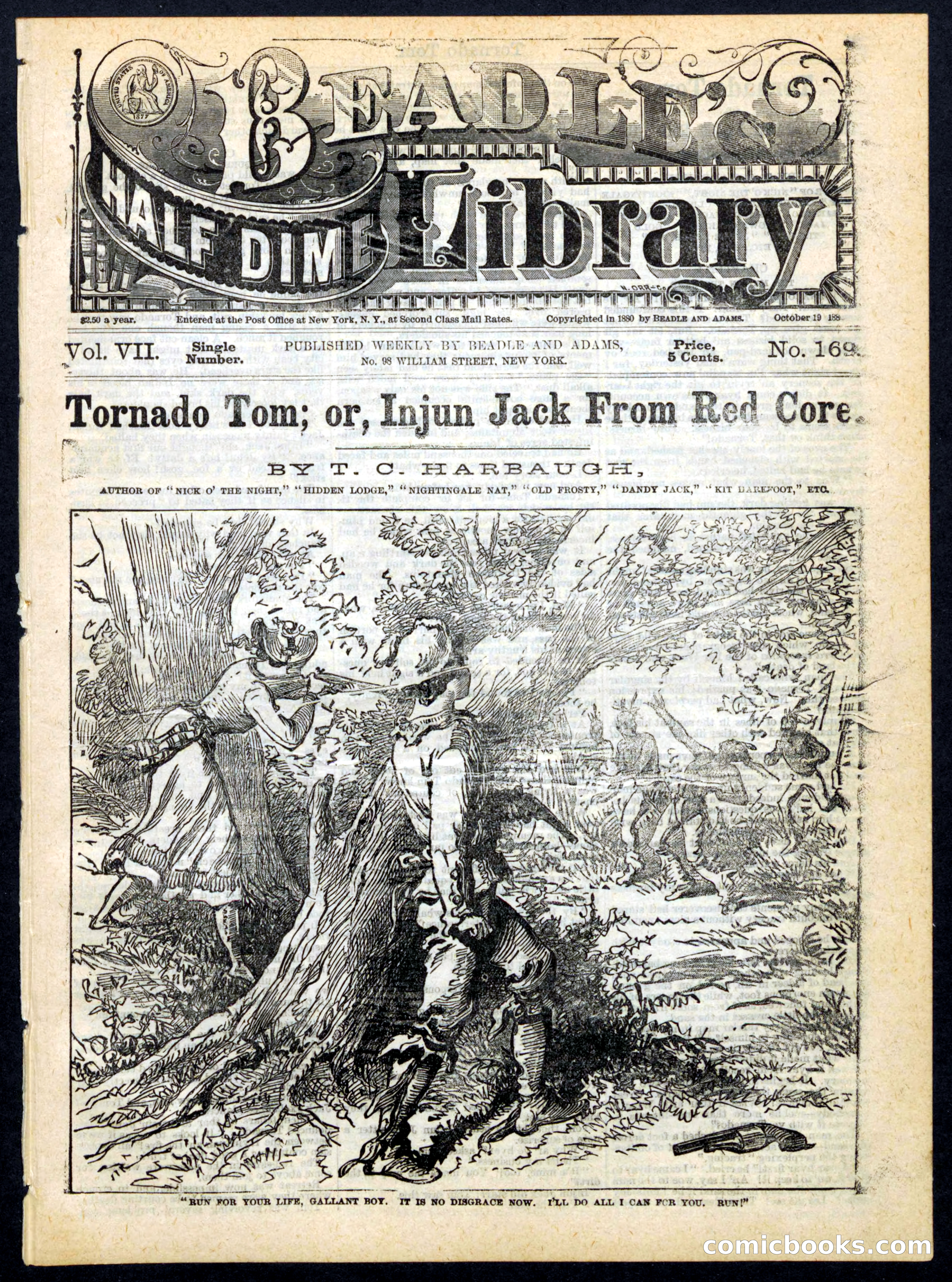Beadle's Half Dime Library, No. 169 — page 1 of 16