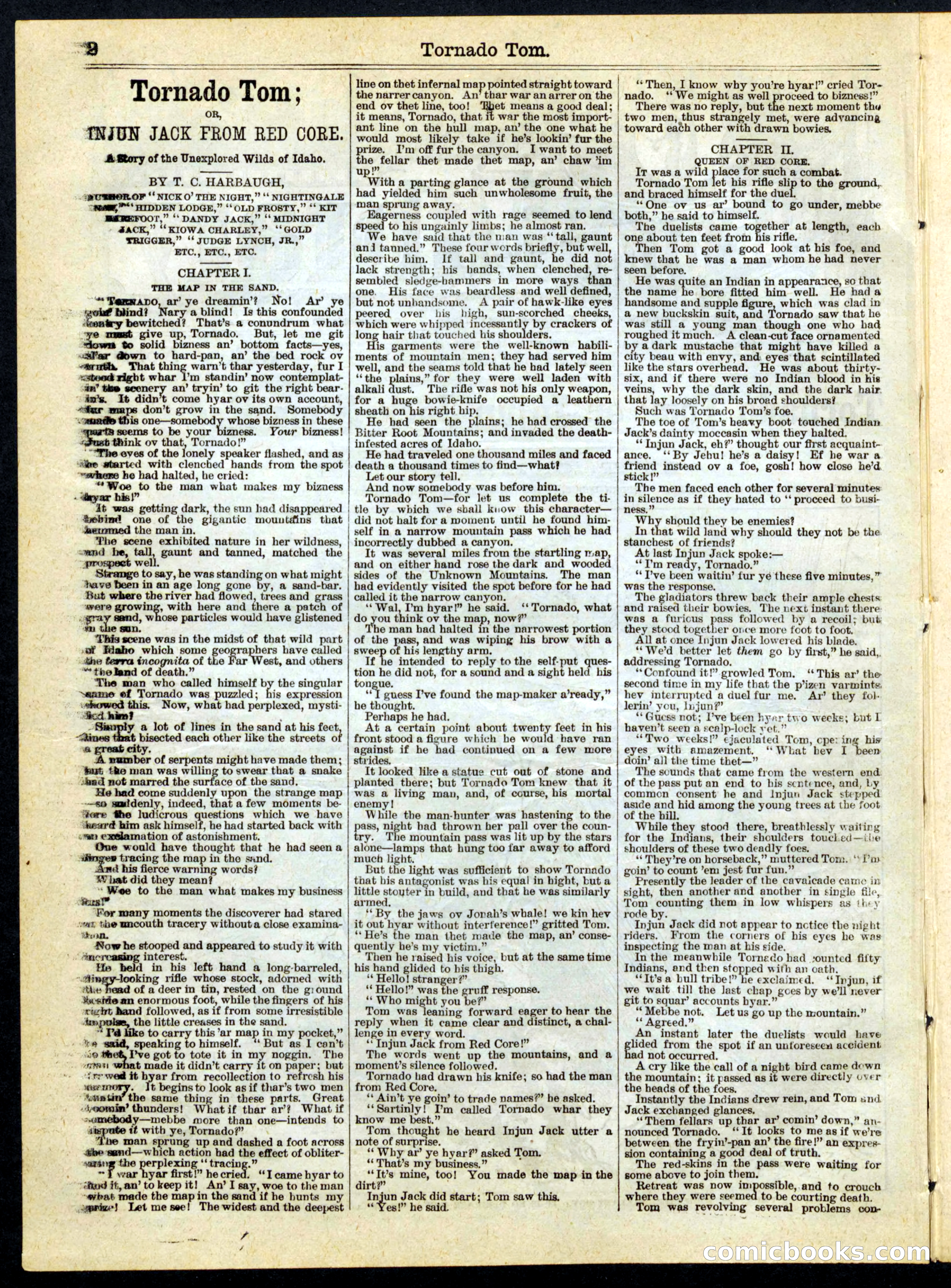 Beadle's Half Dime Library, No. 169 — page 2 of 16
