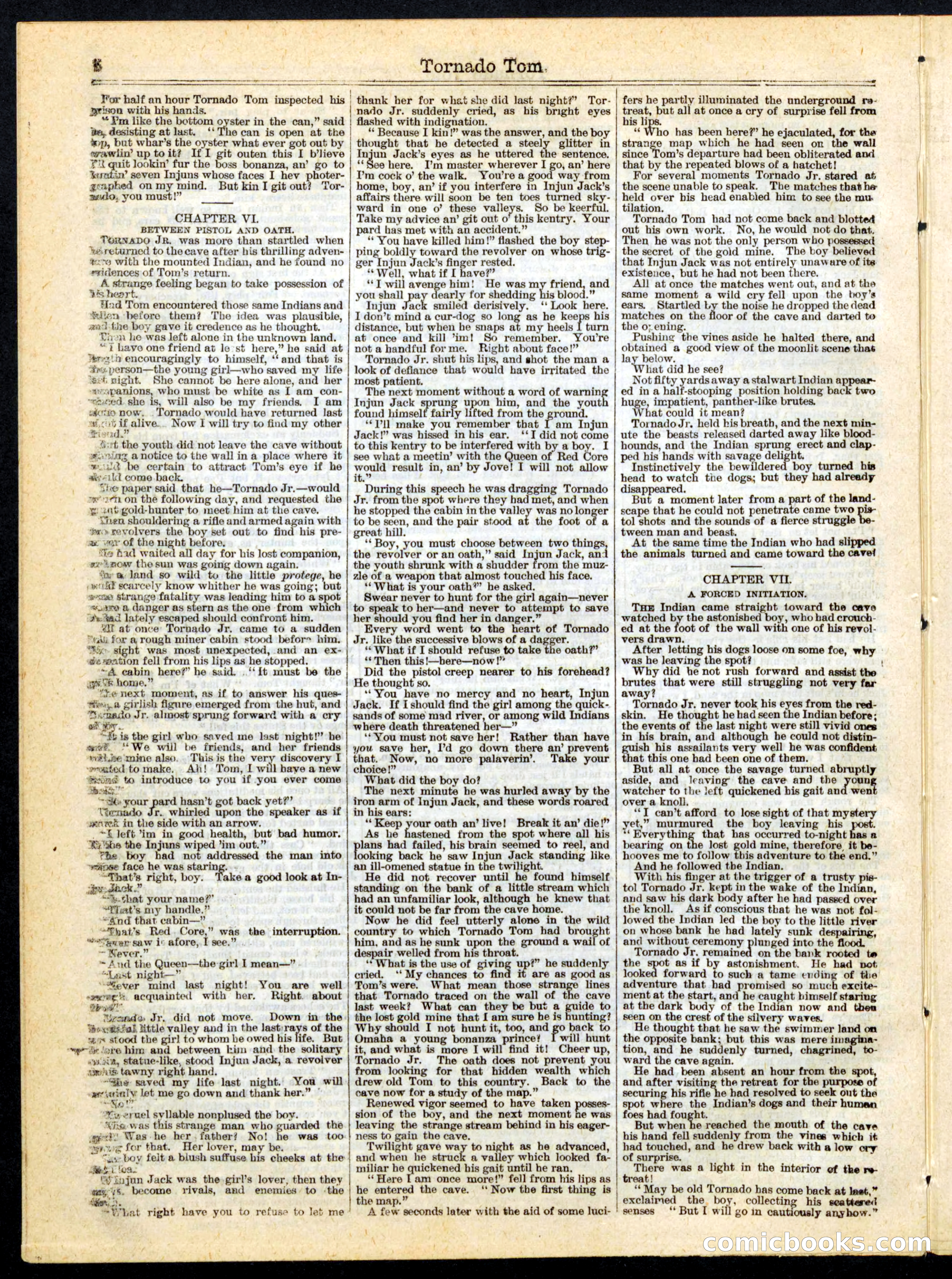 Beadle's Half Dime Library, No. 169 — page 6 of 16