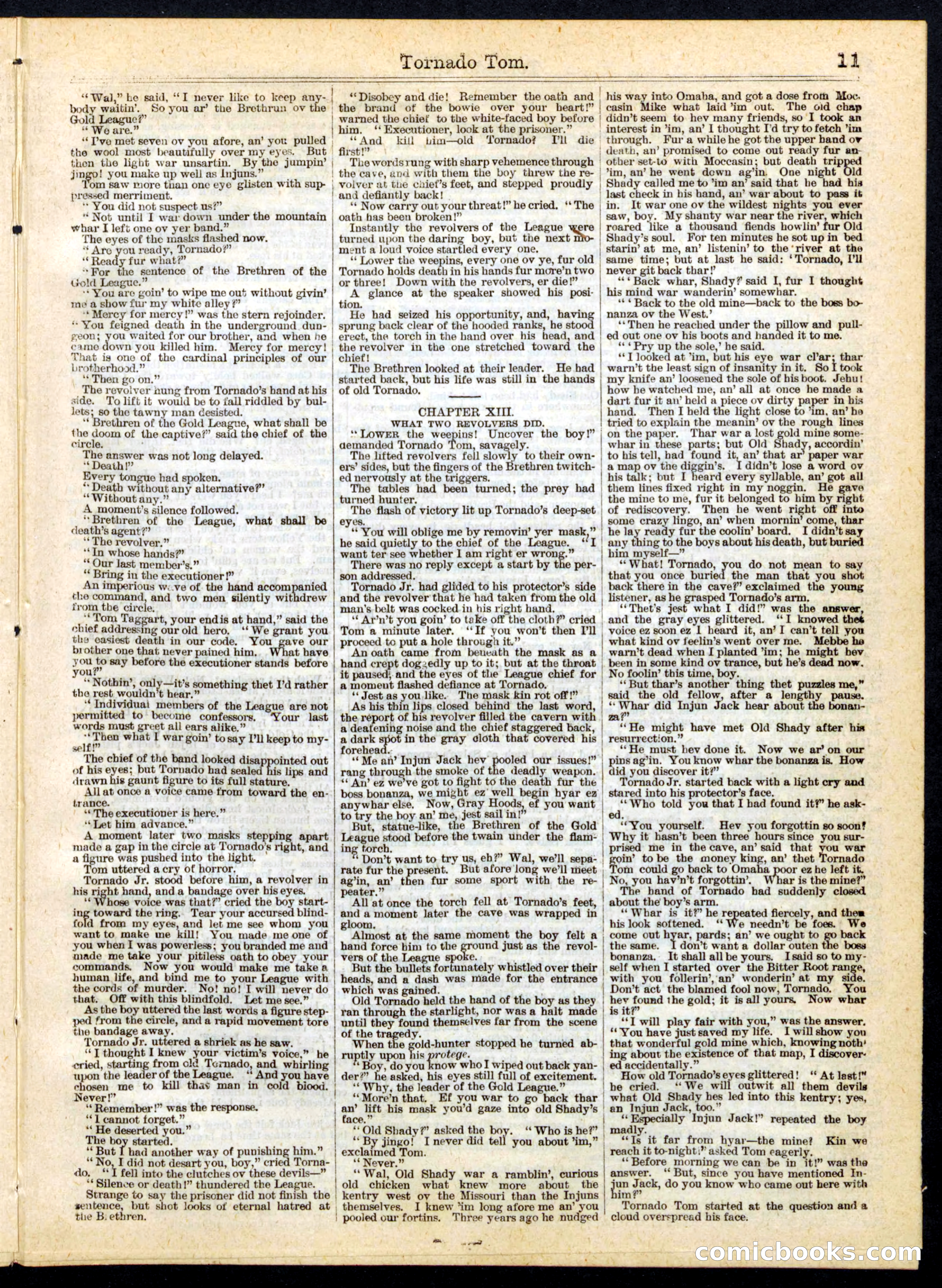 Beadle's Half Dime Library, No. 169 — page 11 of 16
